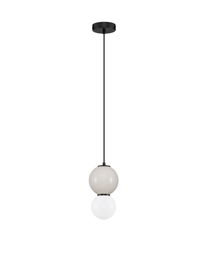 Nova Luce | Suspension - NOESIS - Light Gray Porcelain & Glossy