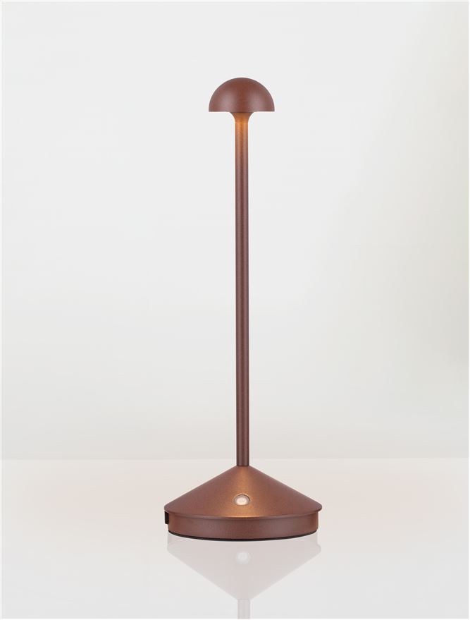 Nova Luce | Table & Floor Portable Lamps - LUMO - Sandy Rust Brown