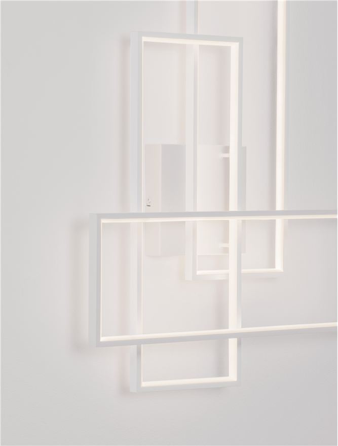 Nova Luce | Wall - ALIS - Sandy White Aluminium & Acrylic