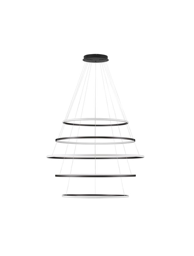 Nova Luce | Suspension - MAELO - Sandy Black Aluminium