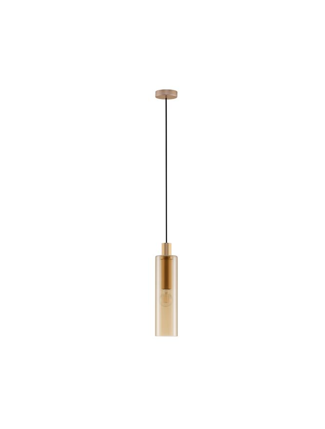 Nova Luce | Suspension - ZOELLA - Gold Steel & Amber Glass