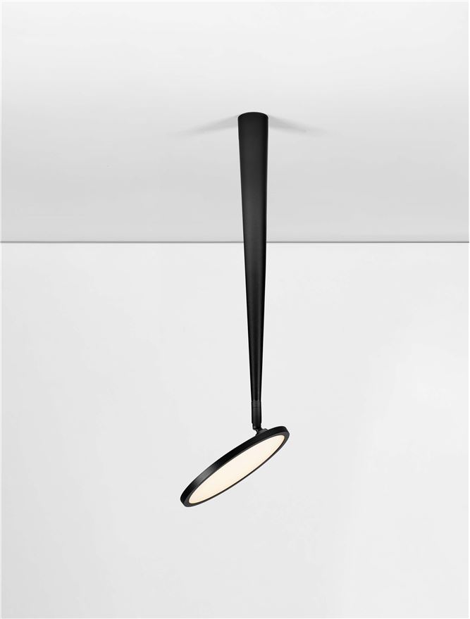 Nova Luce | Ceiling - EKEI - Sandy Black Aluminium