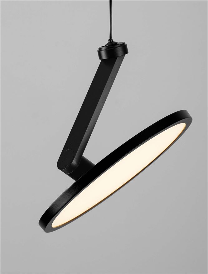 Nova Luce | Suspension - OPI - Sandy Black Aluminium