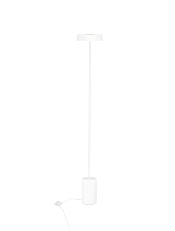 Nova Luce | Floor - THEA - Sandy White Metal & Gold Top