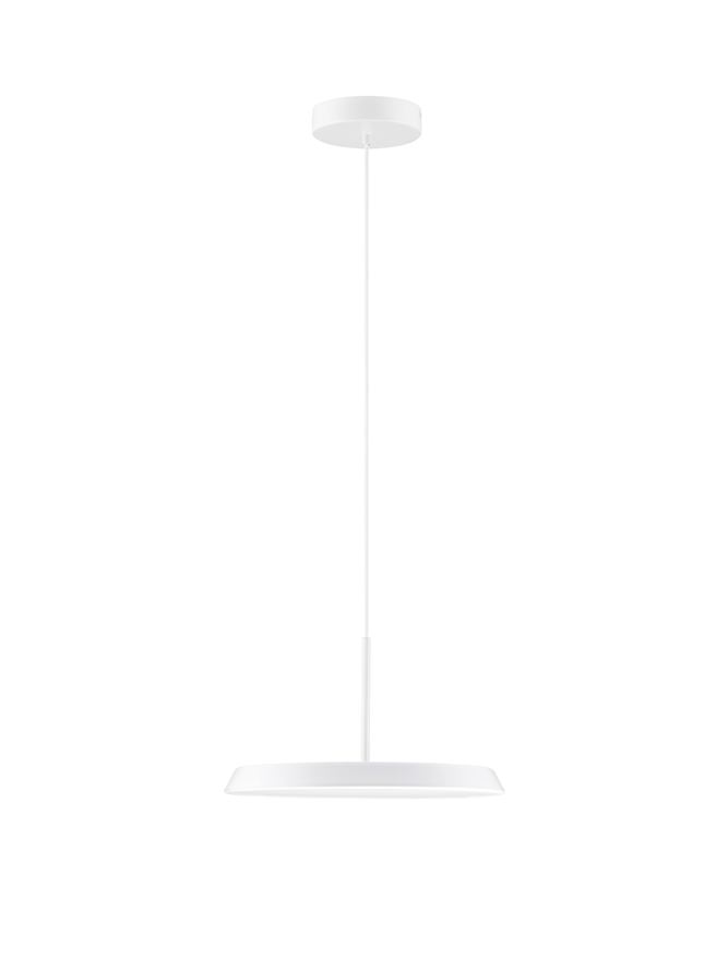 Nova Luce | Suspension - OPHELIA - Matt White & Veneer Metal & Acrylic
