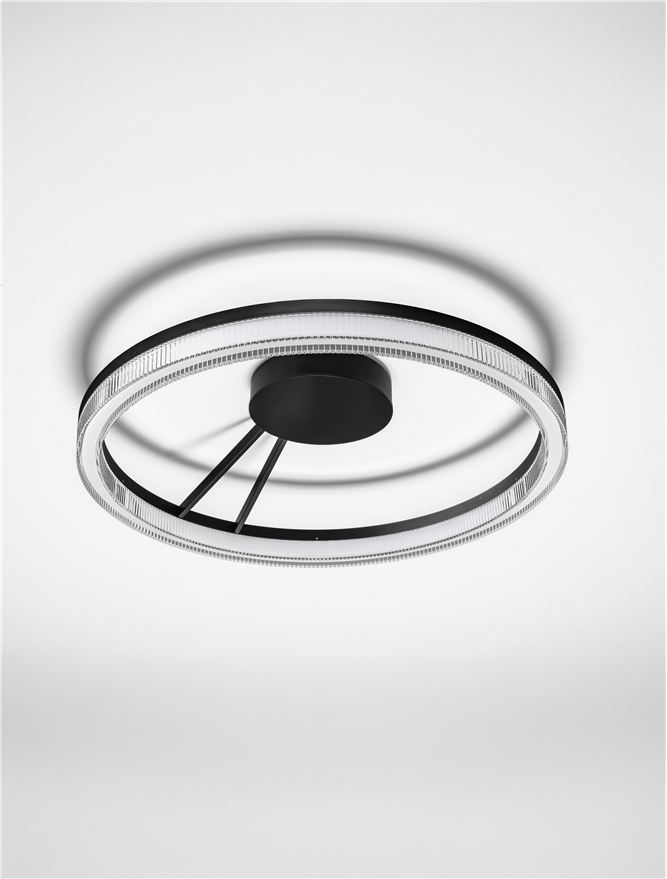 Nova Luce | Ceiling - LONELA - Sandy Black Aluminium