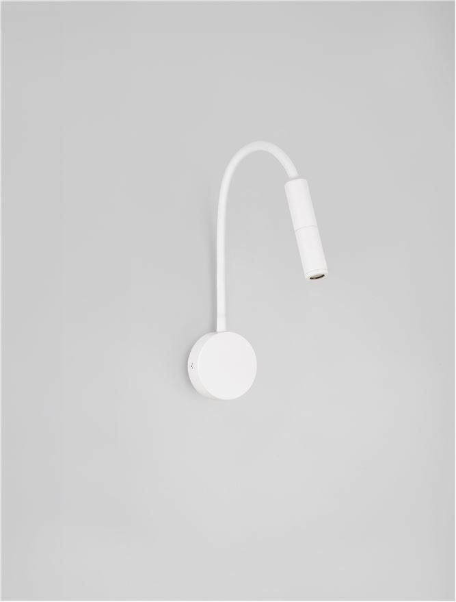 Nova Luce | Wall - SONICA - Sandy White Aluminium Nova Luce | Wall - SONICA - Sandy White Aluminium