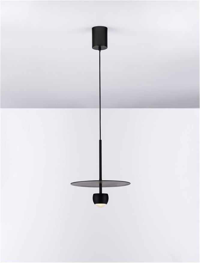 Nova Luce | Suspension - EDEM - Sandy Black Aluminium & Steel Nova Luce | Suspension - EDEM - Sandy Black Aluminium & Steel