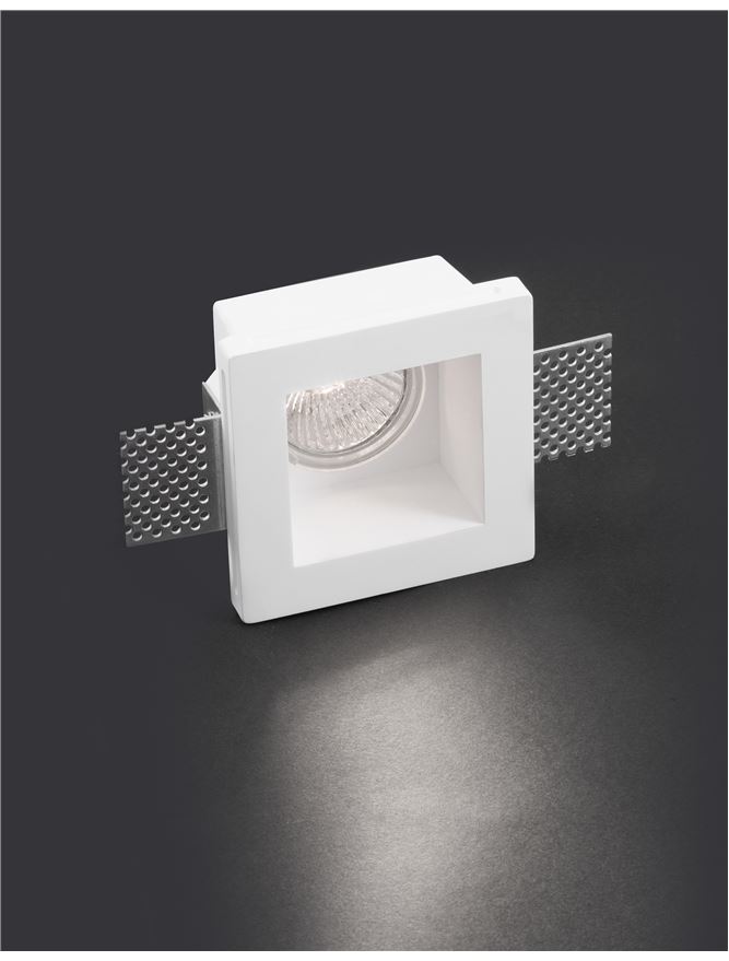Nova Luce | GU10 AND LED SPOTS - TOBIA - White Gypsum Adjustable 