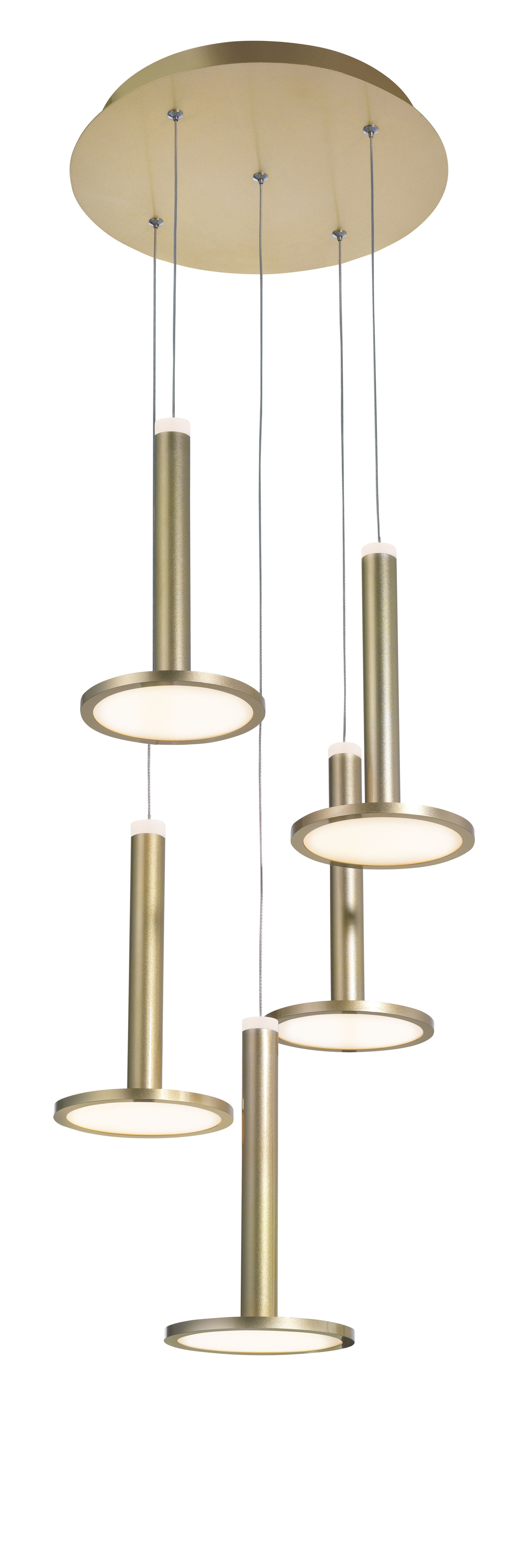 PALENCIA | H 150 D 41 cm | 47 W | 3000 K | 2665 lm | IP20 | Gold | Aluminum/Acrylic