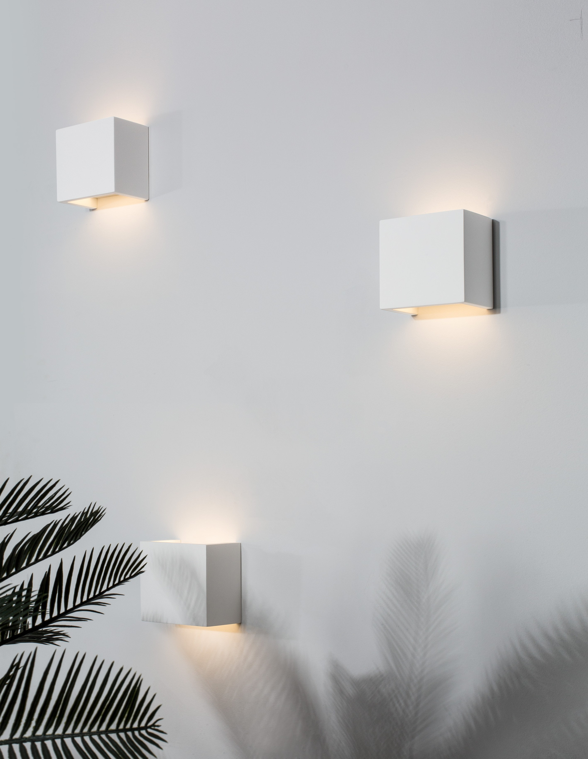 SANDRO | L 12.5 W 7 H 12.5 cm | 5 W | IP20 | White | Gypsum