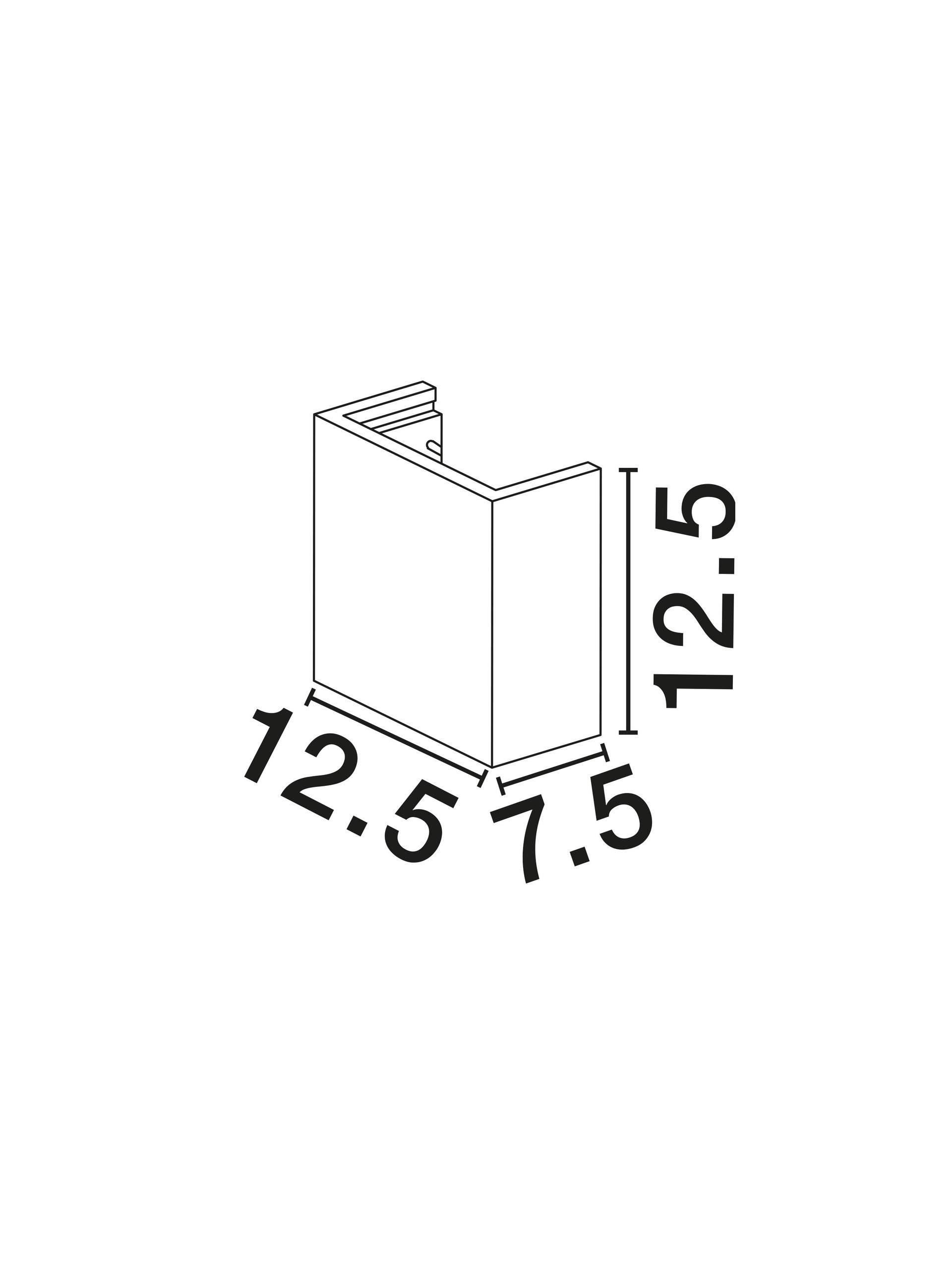SANDRO | L 12.5 W 7 H 12.5 cm | 5 W | IP20 | White | Gypsum