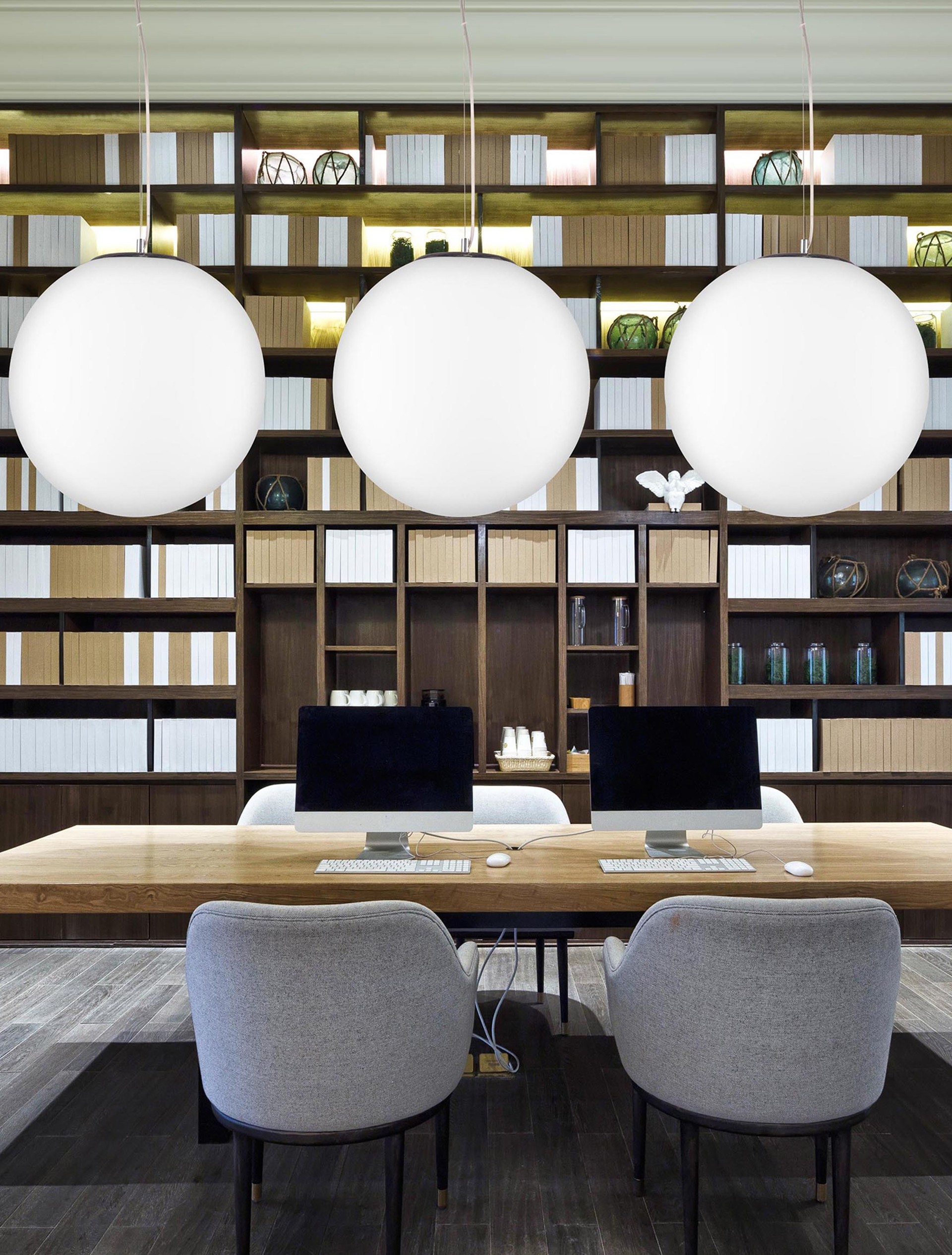 NEVOSO | H 130 D 50 cm | 12 W | IP20 | White/Chrome | Glass/Metal