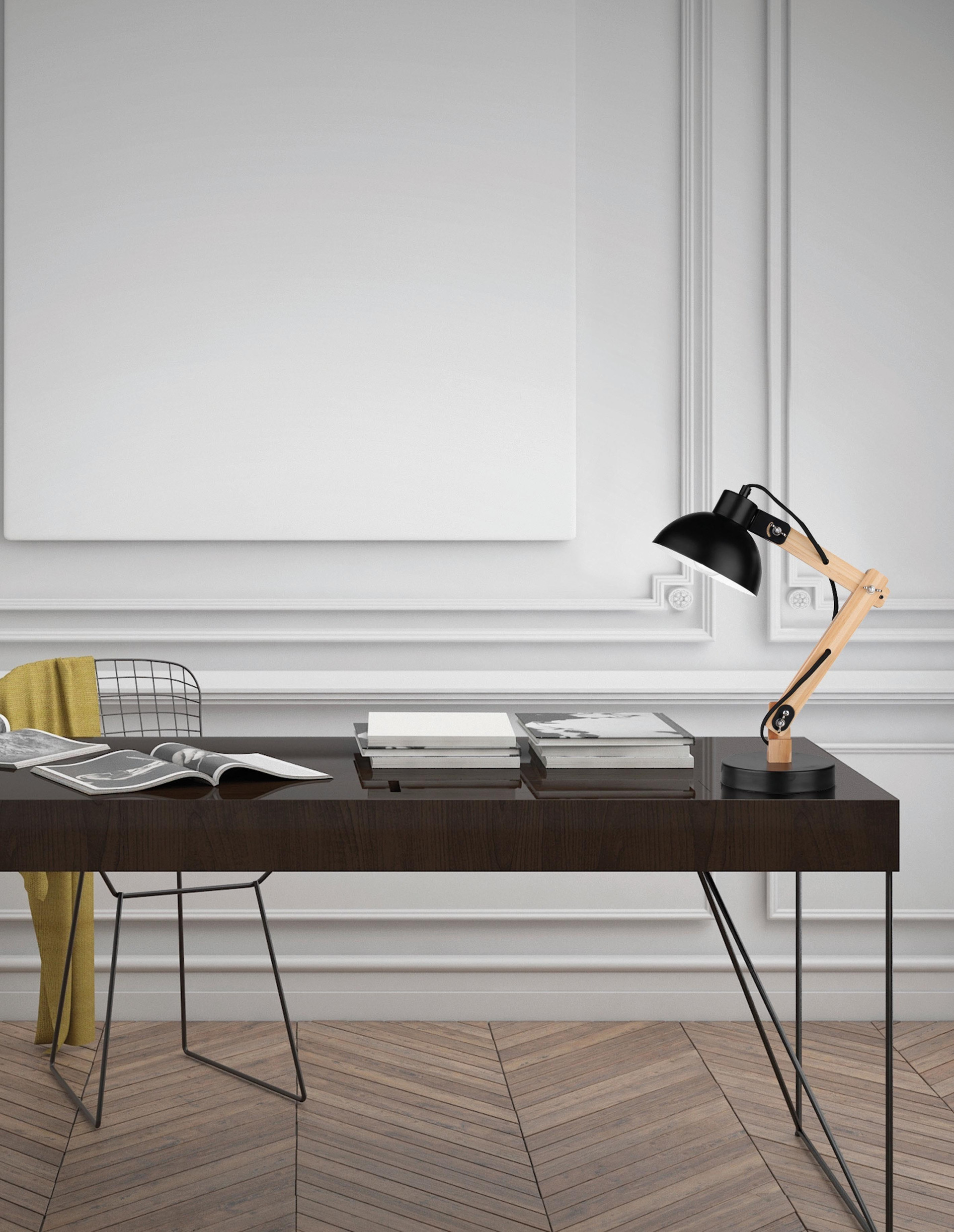 LILA | H 59 D 16 cm | 12 W | IP20 | Black | Metal/Wood