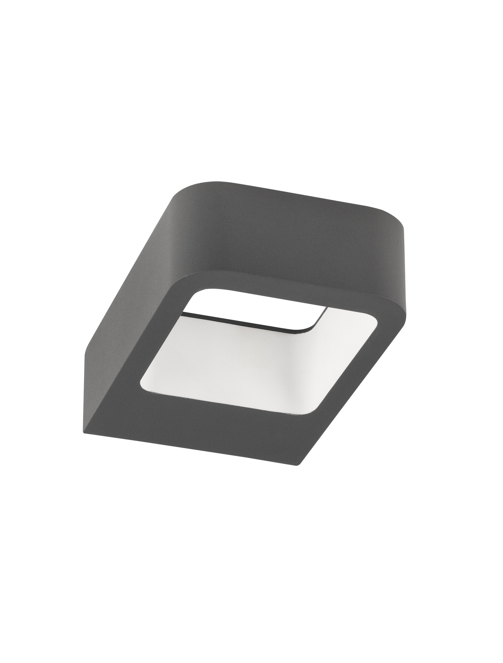 ACQUA | L 12 W 18 H 5 cm | 5 W | 3000 K | 490 lm | IP54 | Dark Gray | Aluminum