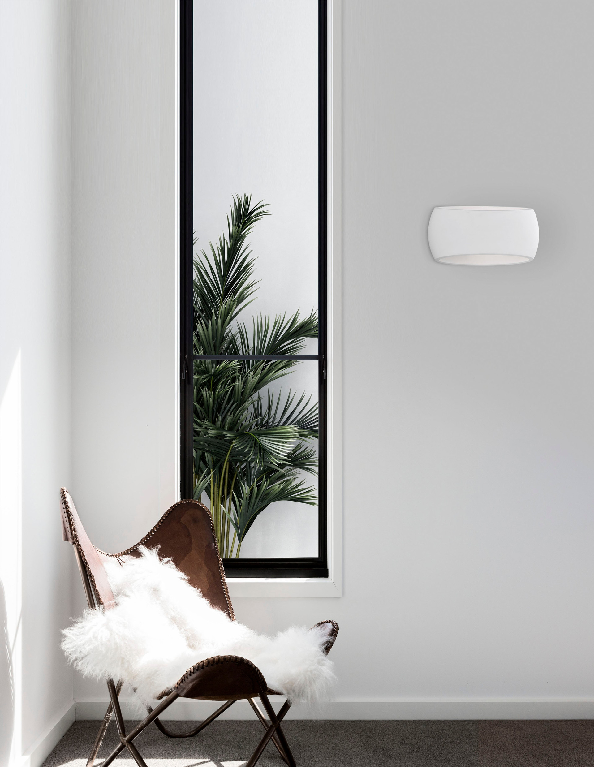 OTELLO | L 30 W 12 H 17 cm | 12 W | IP20 | White | Gypsum