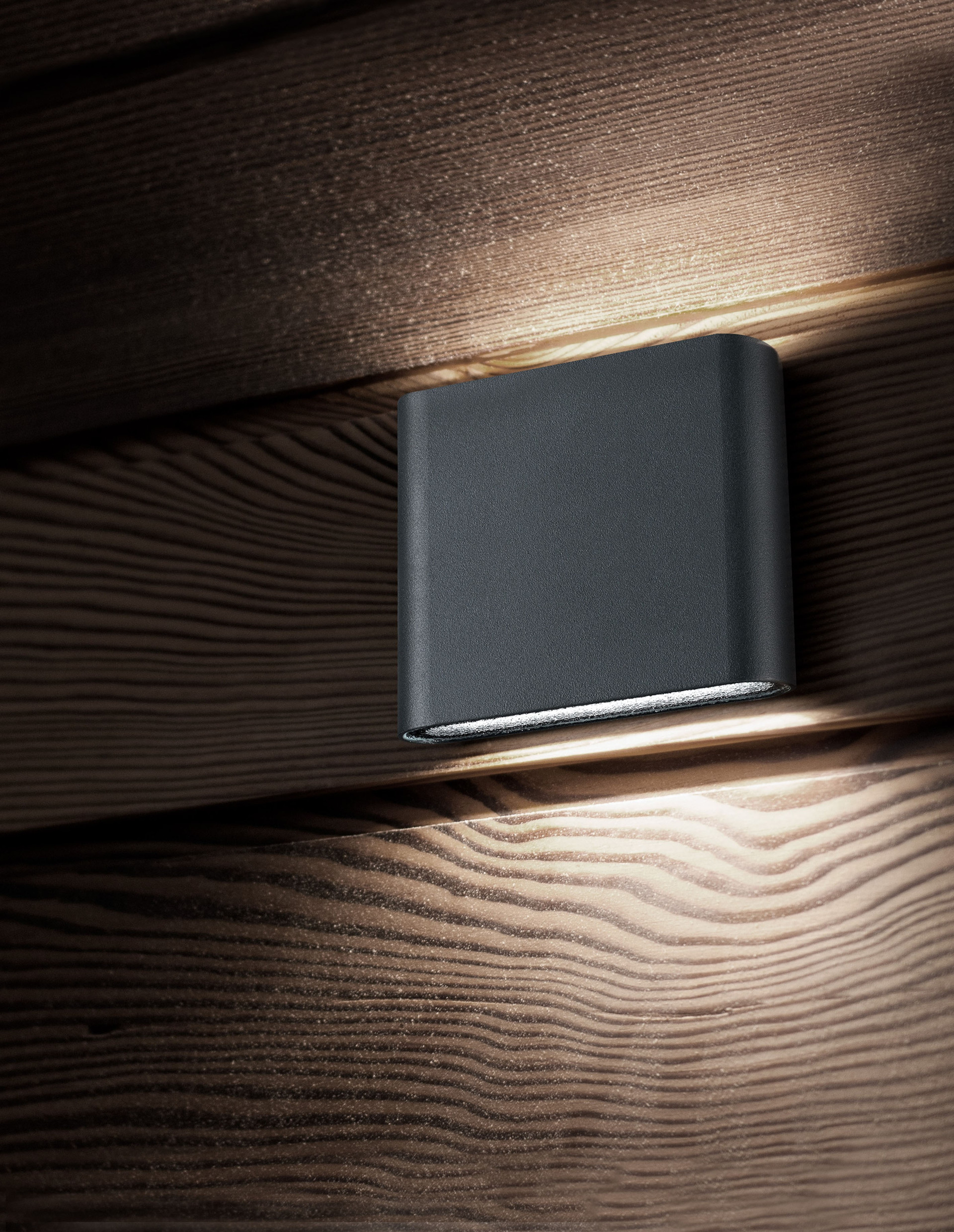 SOHO | L 12 W 3 H 10 cm | 6 W | 3000 K | 480 lm | IP54 | Dark Gray | Aluminum