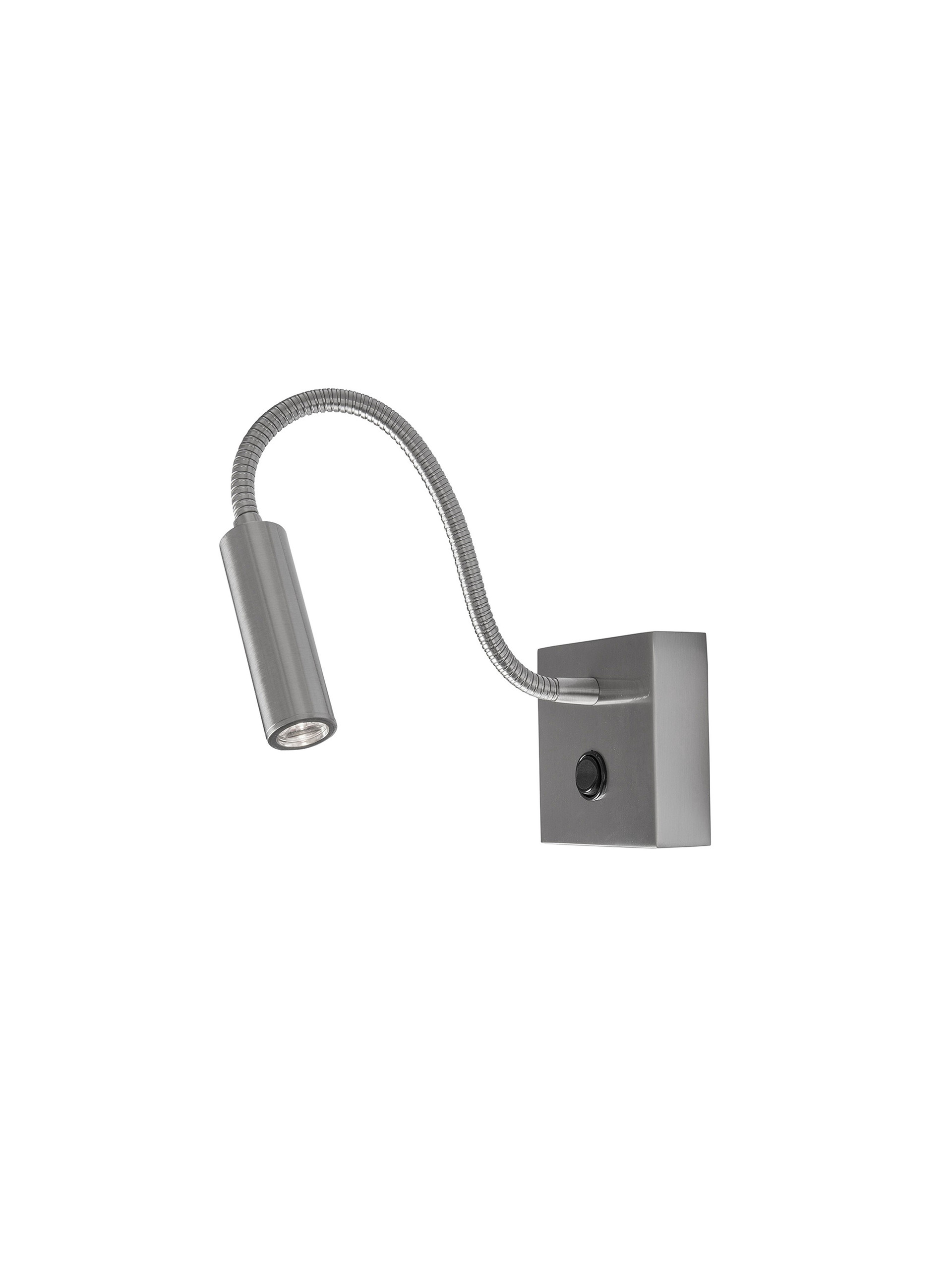 MADISON | L 32 W 8 H 8 cm | 3 W | 3000 K | 190 lm | IP20 | Satin Nickel | Aluminum