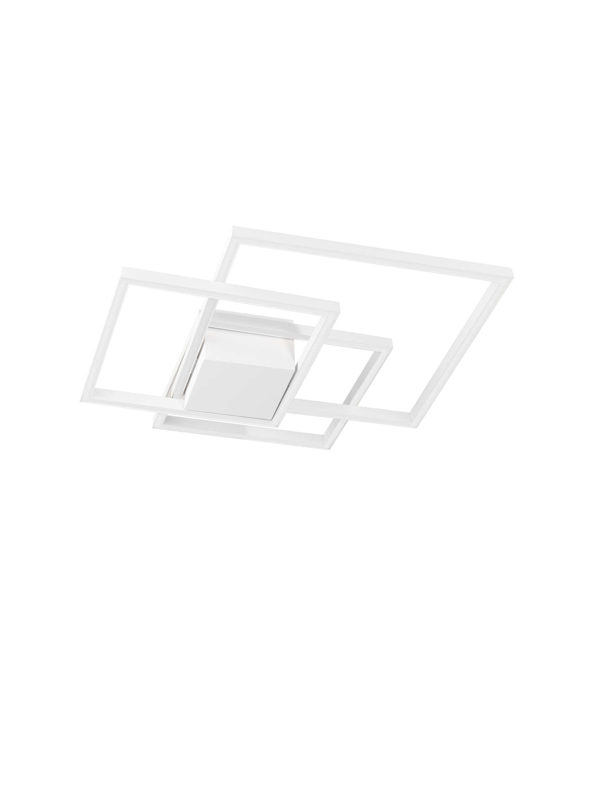 BILBAO | L 56 W 56 H 8.5 cm | 42 W | 3000 K | 1974 lm | IP20 | White | Aluminum/Acrylic