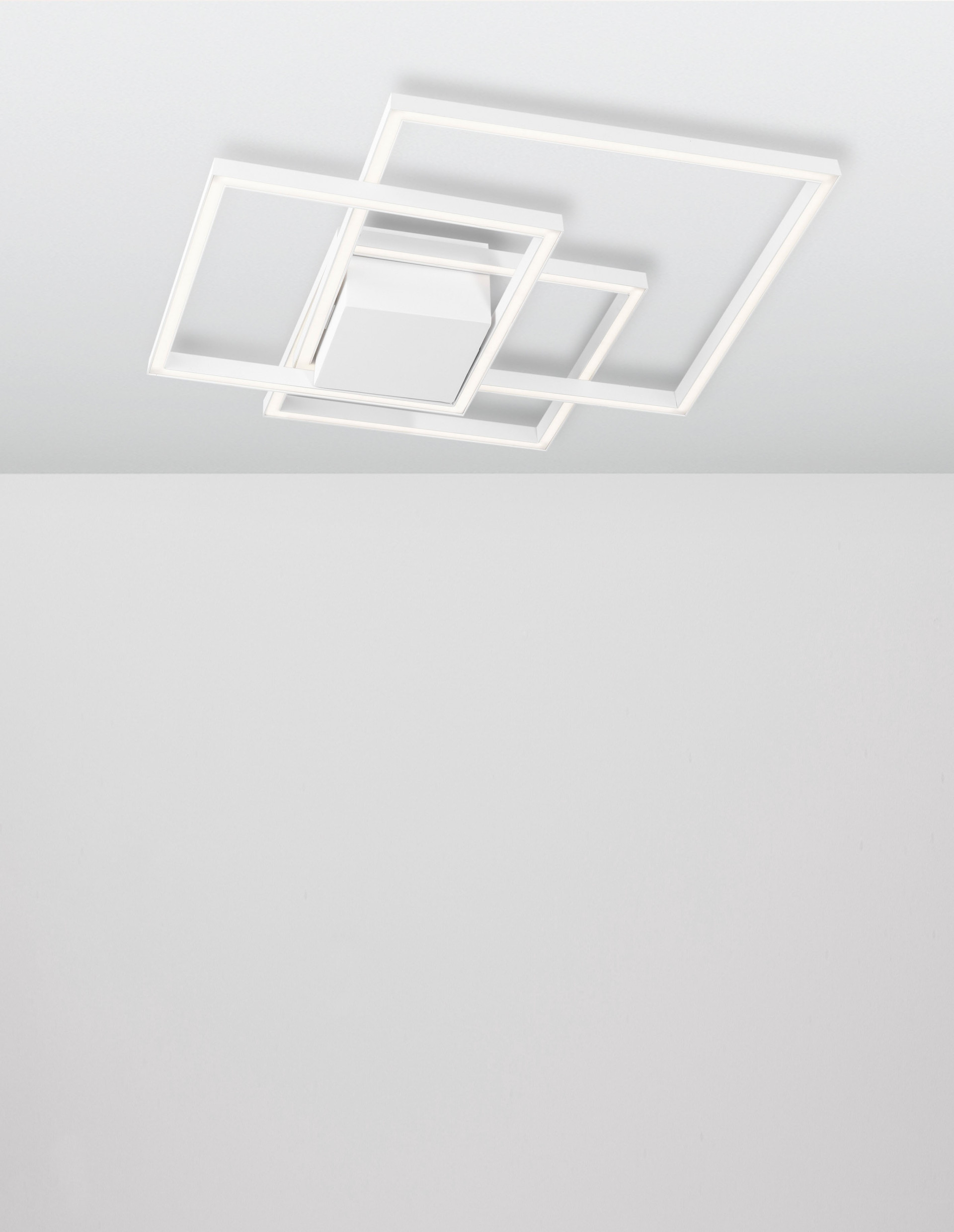 BILBAO | L 56 W 56 H 8.5 cm | 42 W | 3000 K | 1974 lm | IP20 | White | Aluminum/Acrylic