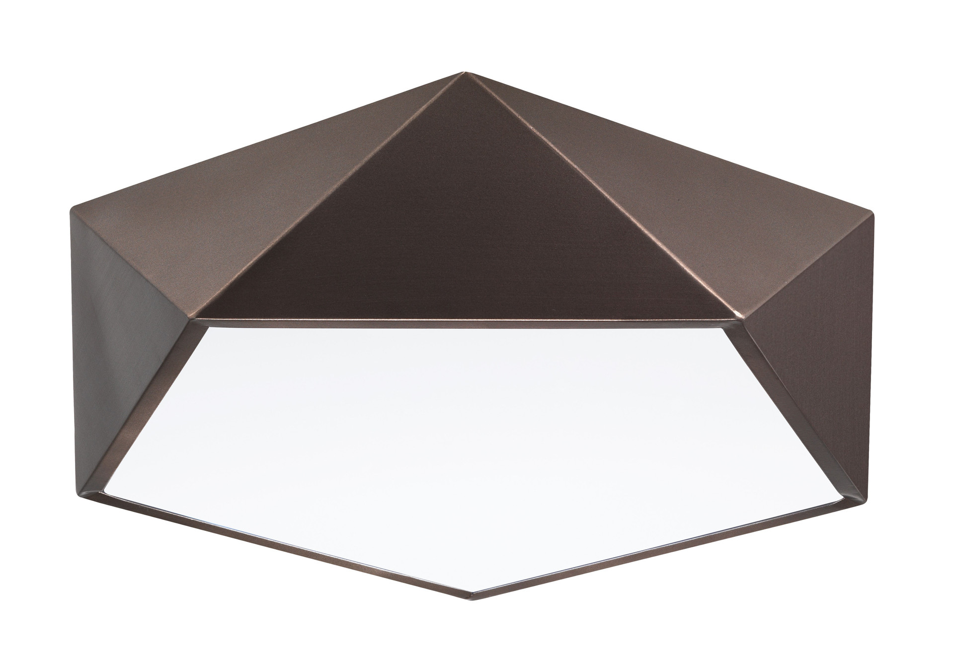 DARIUS | H 10 D 40 cm | 48 W | IP20 | Bianco/Marrone | Metallo/Acrilico