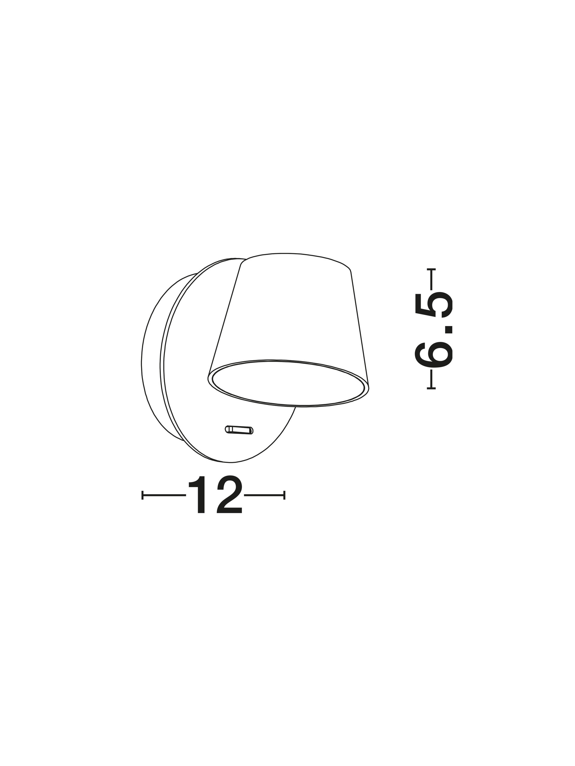 AMADEO | L 12 W 12 H 12 cm | 6 W | 3000 K | 528 lm | IP20 | White | Aluminum/Acrylic