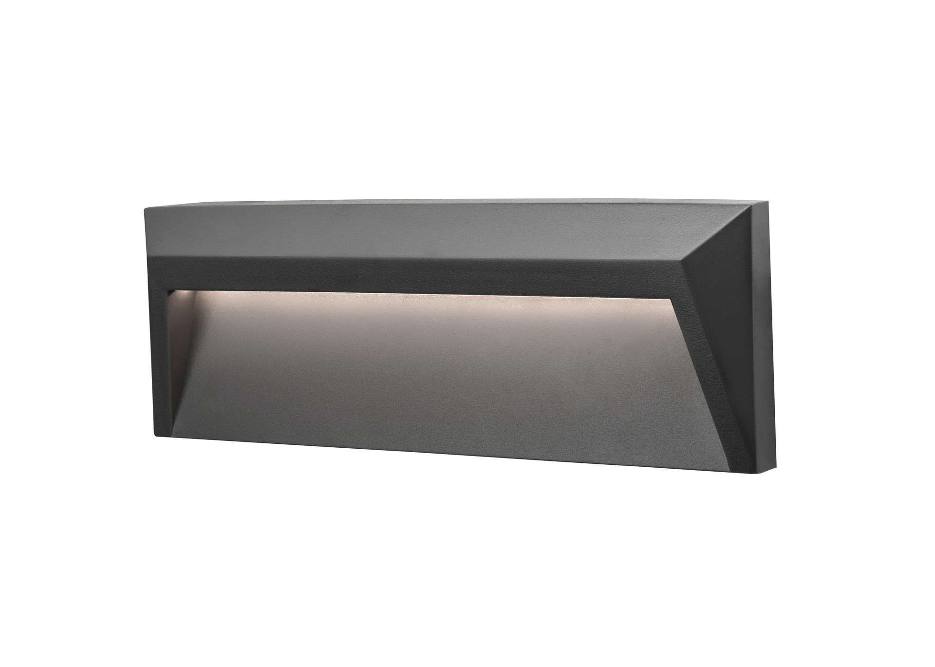 LUTON | L 23 W 3.3 H 8 cm | 2 W | 3000 K | 212 lm | IP65 | Dark Gray | Polycarbonate
