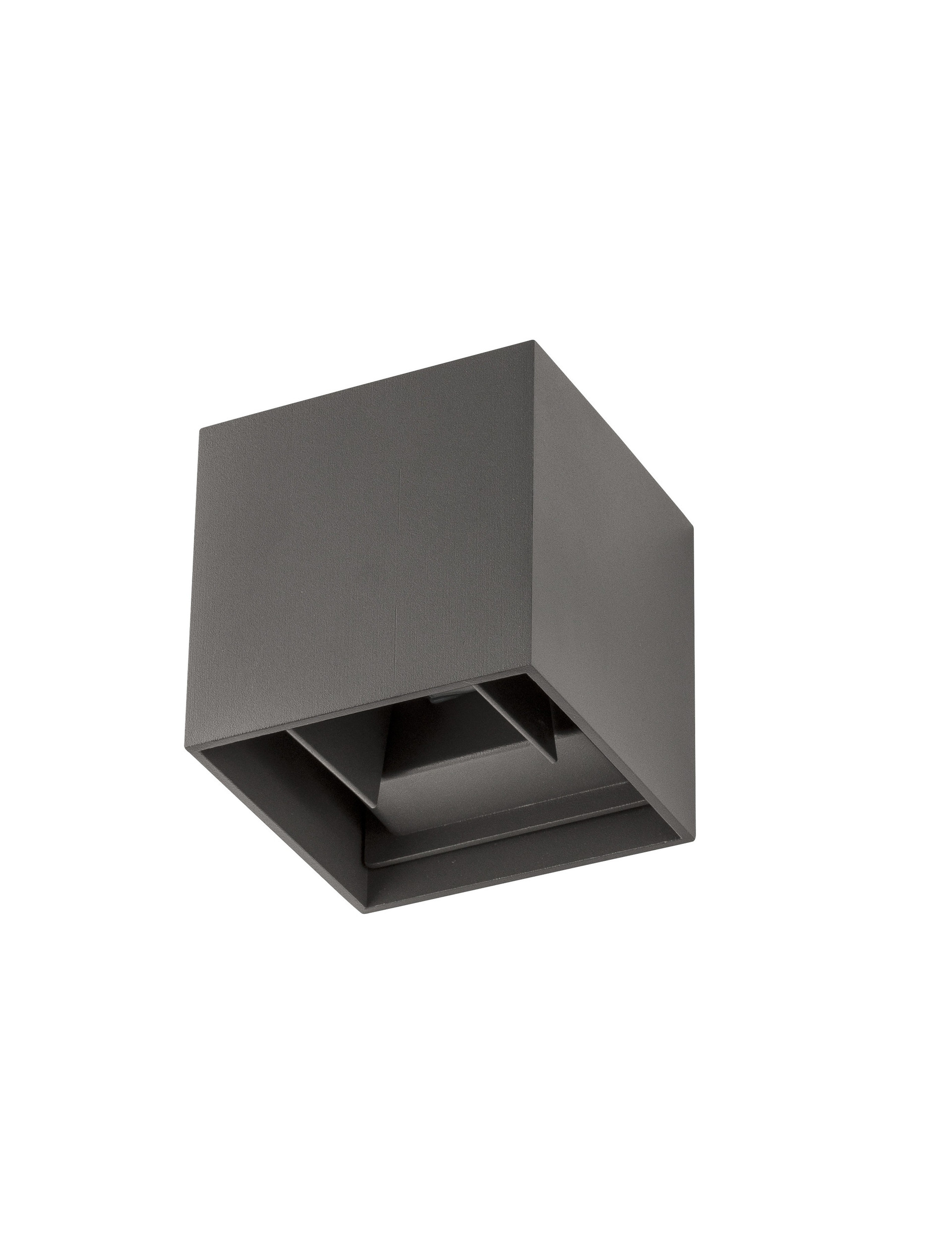 COMO | L 11.2 W 11.2 H 11.2 cm | 6 W | 3000 K | 510 lm | IP54 | Dark Gray | Aluminum
