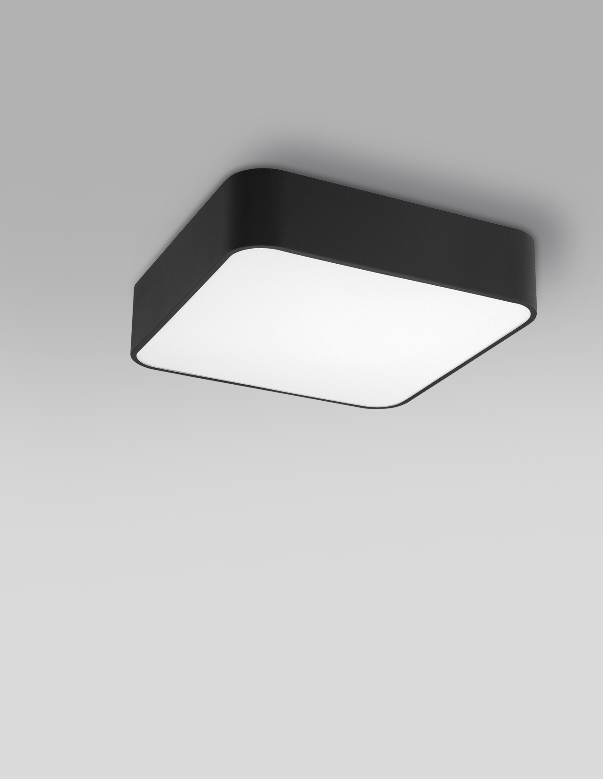 RAGU | L 46 W 46 H 10 cm | 48 W | IP20 | Black | Metal/Acrylic