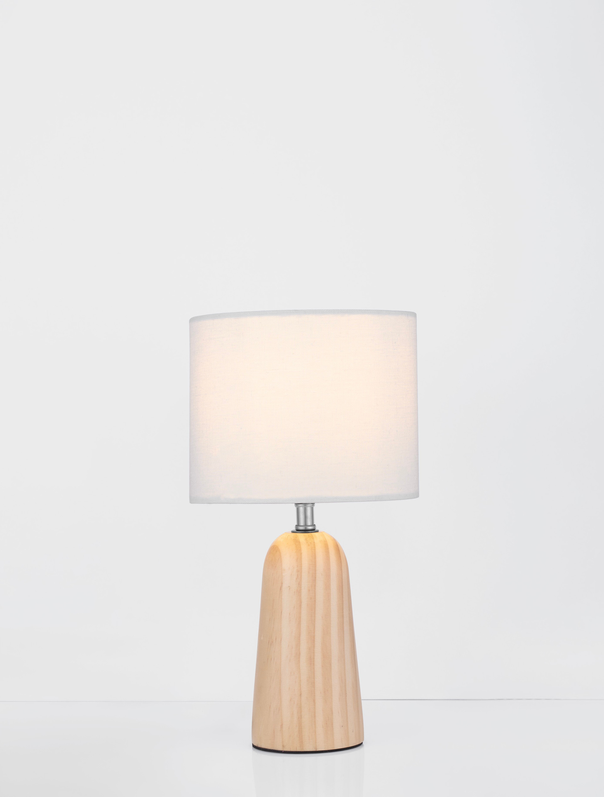 OBY | H 30 D 16 cm | 12 W | IP20 | Beige | Linen/Wood