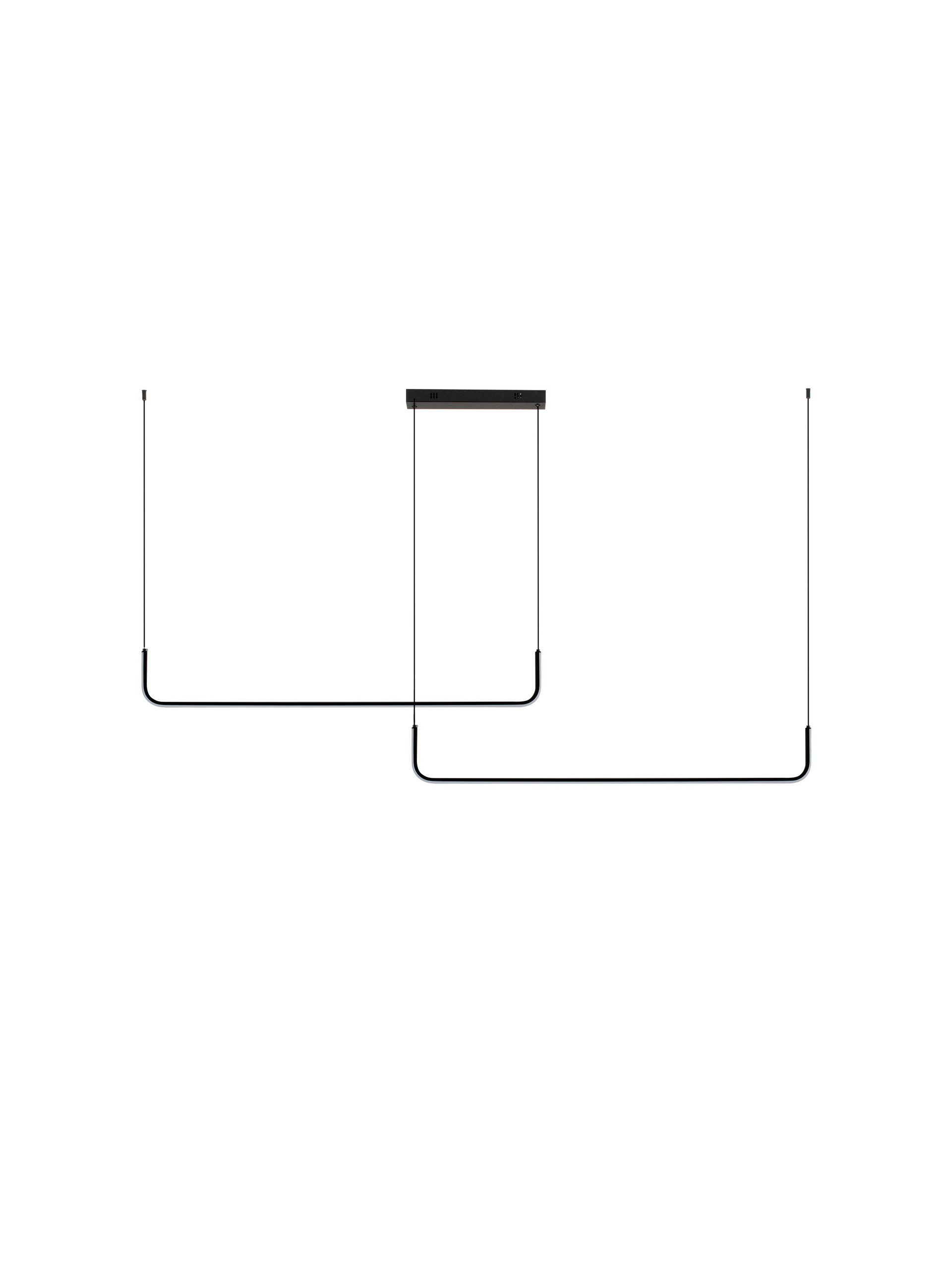 STRITA | L 165 W 7 H 150 cm | 42 W | 3200 K | 1849 lm | IP20 | Black | Steel/Aluminum