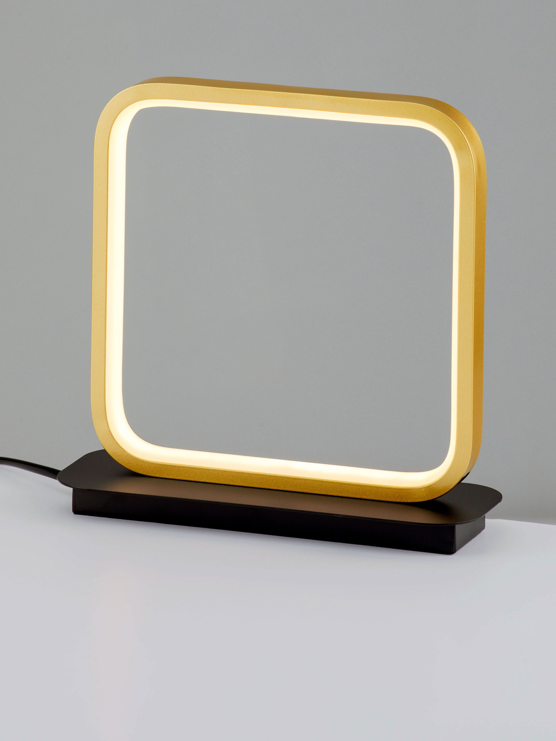 IMAR | L 22 W 8 H 22 cm | 13 W | 3200 K | 563 lm | IP20 | Schwarz/Gold | Stahl/Aluminium