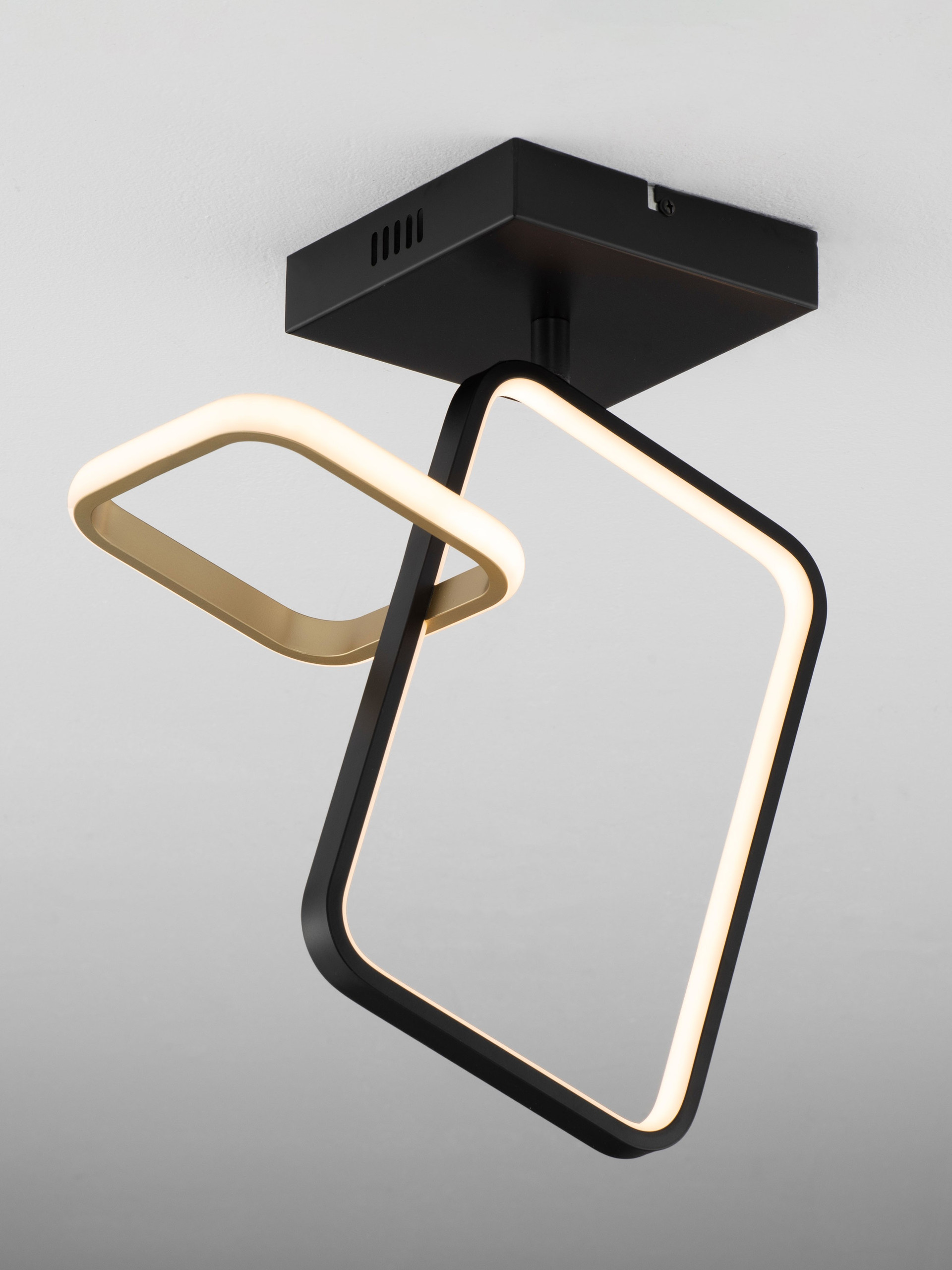 IMAR | L 35 W 16 H 39 cm | 30 W | 3200 K | 1261 lm | IP20 | Black/Gold | Steel/Aluminum