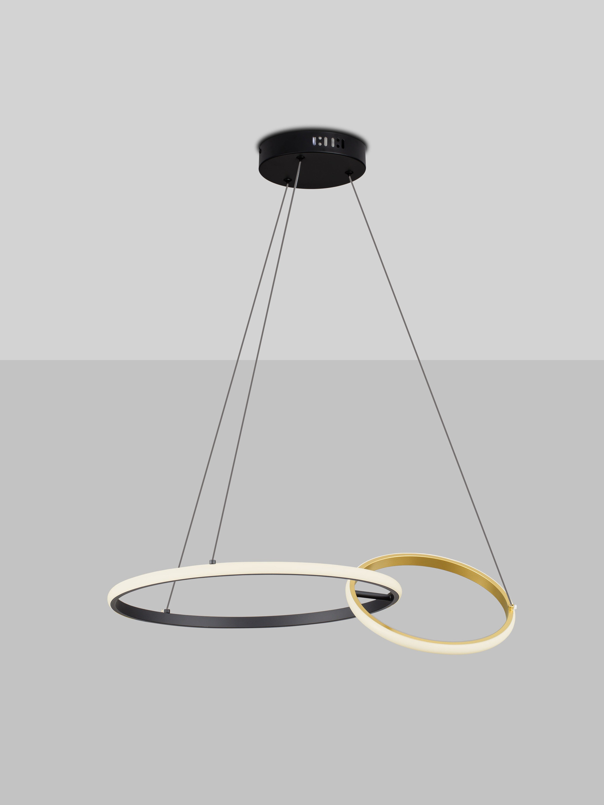 IMAR | L 63 W 46 H 150 cm | 36 W | 3200 K | 1620 lm | IP20 | Negro/Oro | Acero/Aluminio
