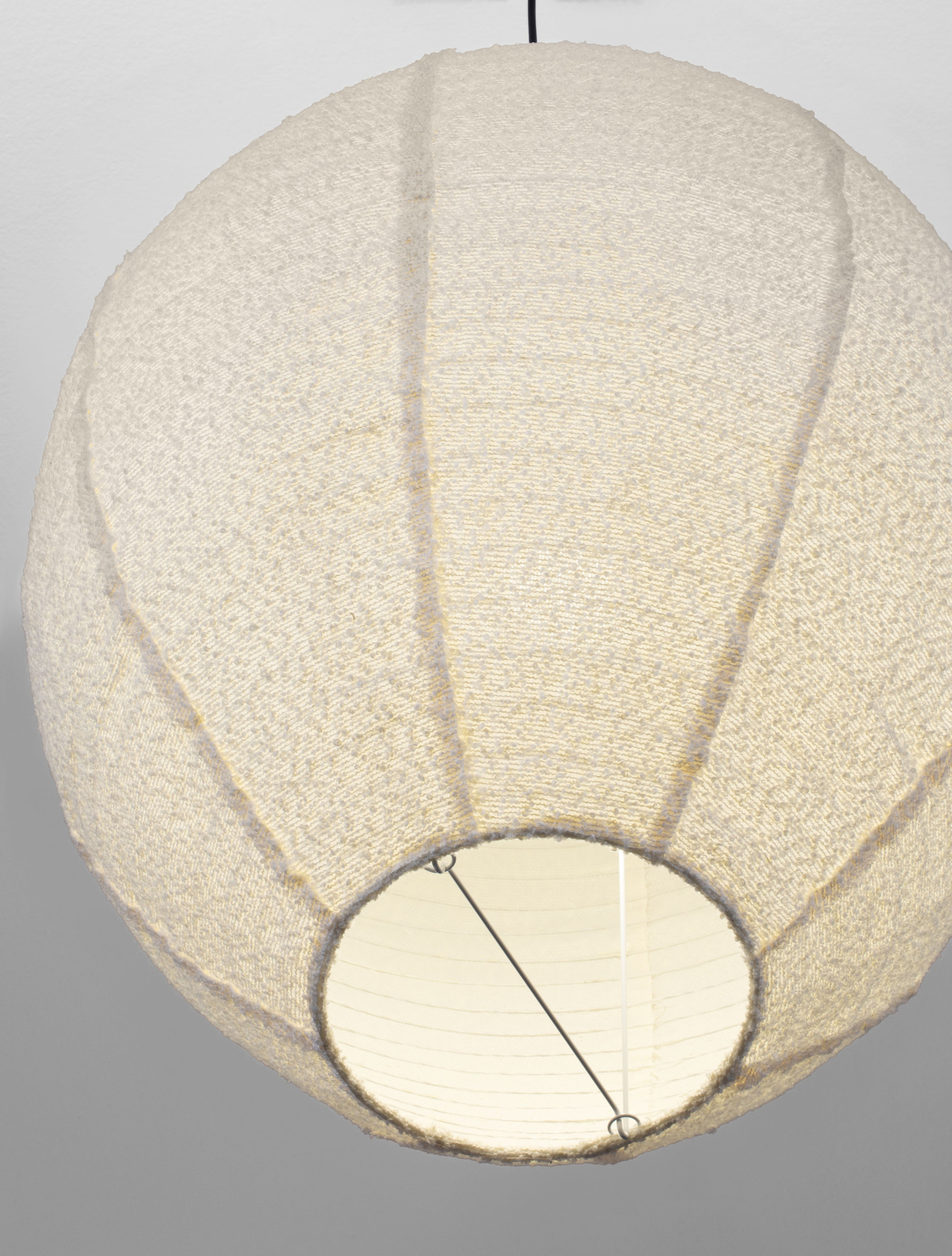 NUBBLE | H 120 D 60 cm | 12 W | IP20 | White | Bouclé Fabric