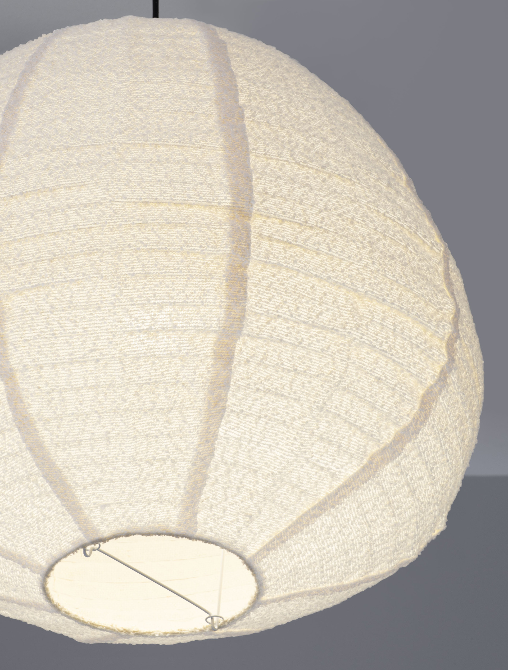 NUBBLE | H 120 D 60 cm | 12 W | IP20 | White | Bouclé Fabric