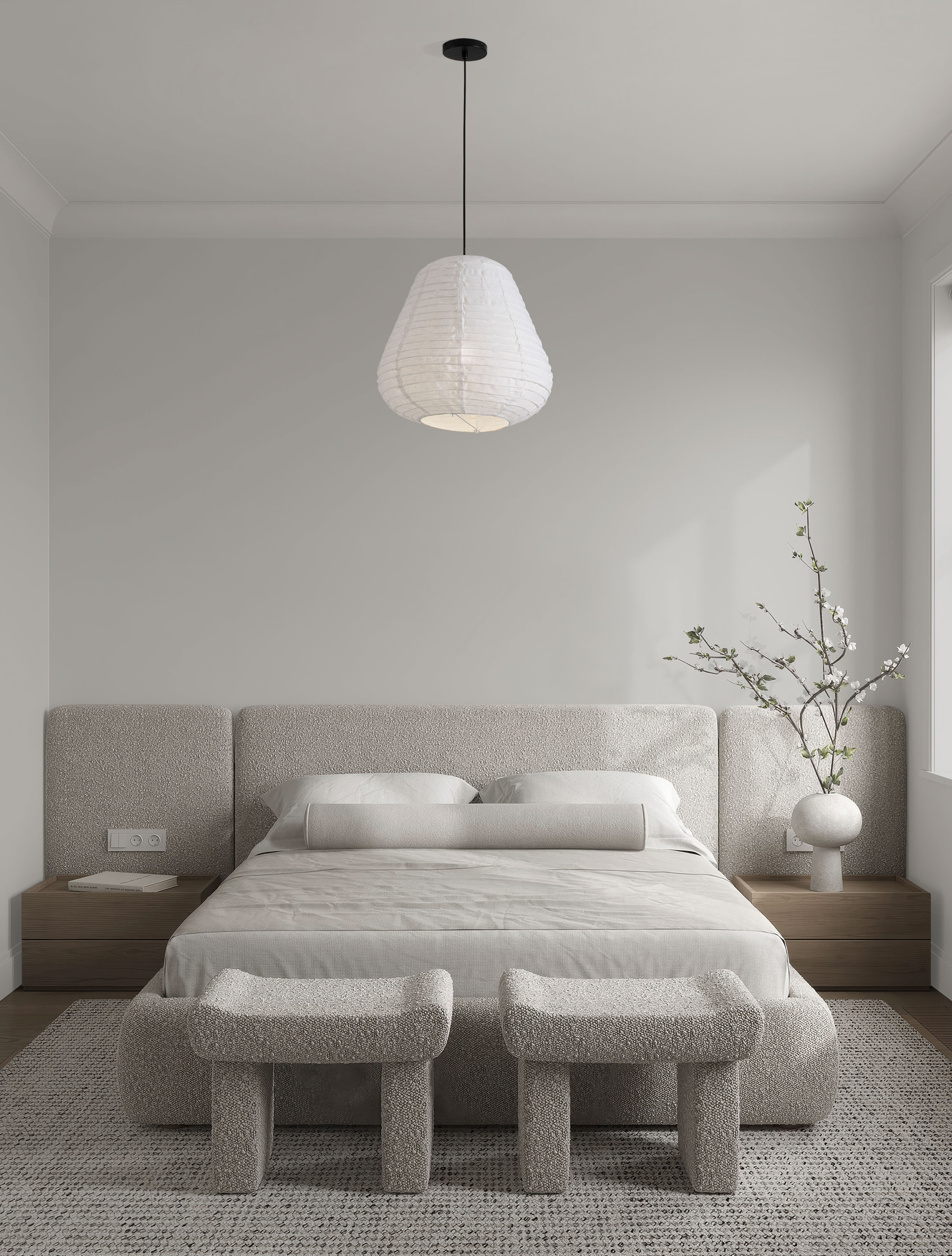 LINNET | H 120 D 50 cm | 12 W | IP20 | White | Linen