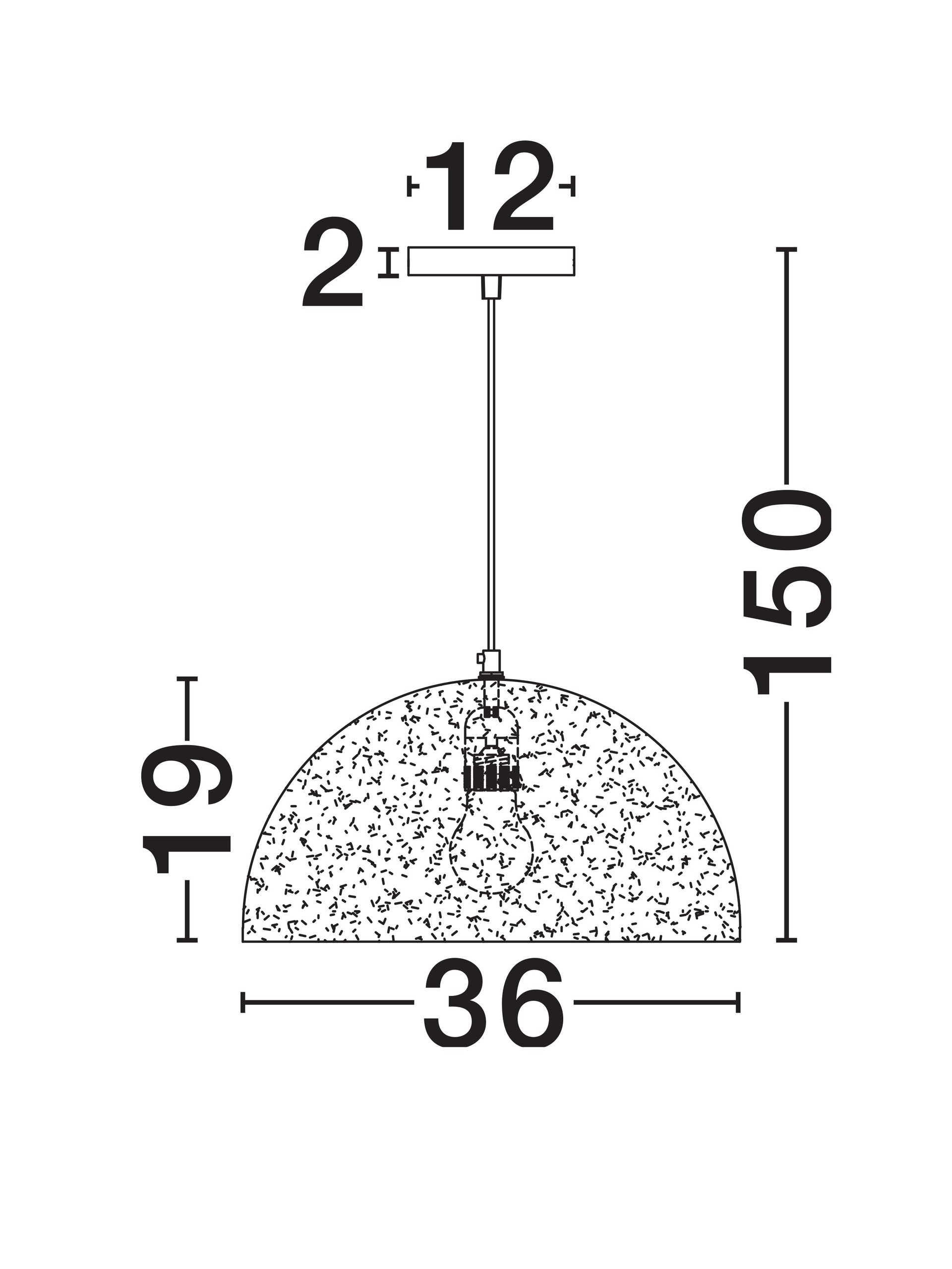 FALLOW | H 150 D 36 cm | 12 W | IP20 | Μπεζ | Τσιμέντο