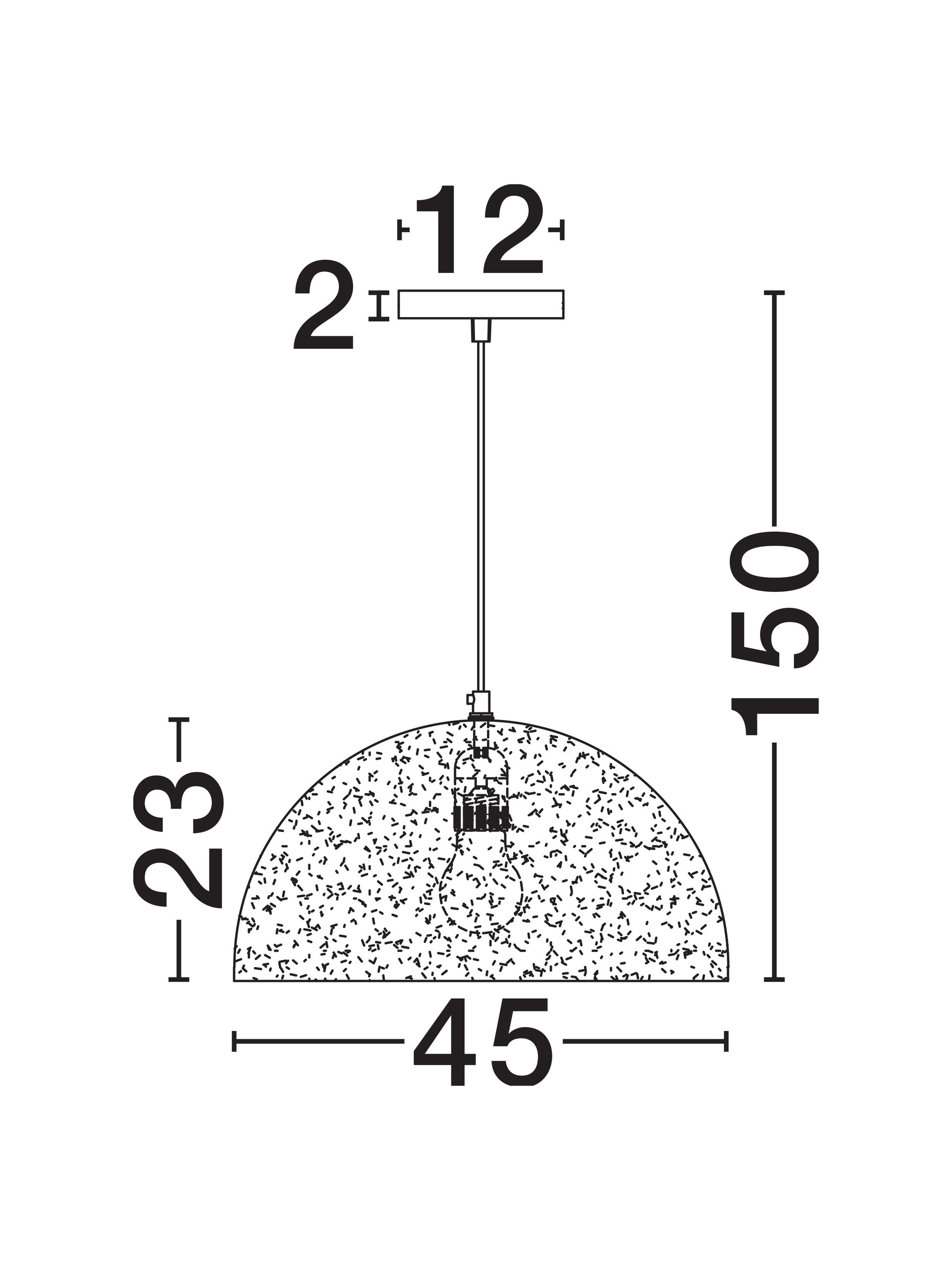 FALLOW | H 150 D 45 cm | 12 W | IP20 | Μπεζ | Τσιμέντο