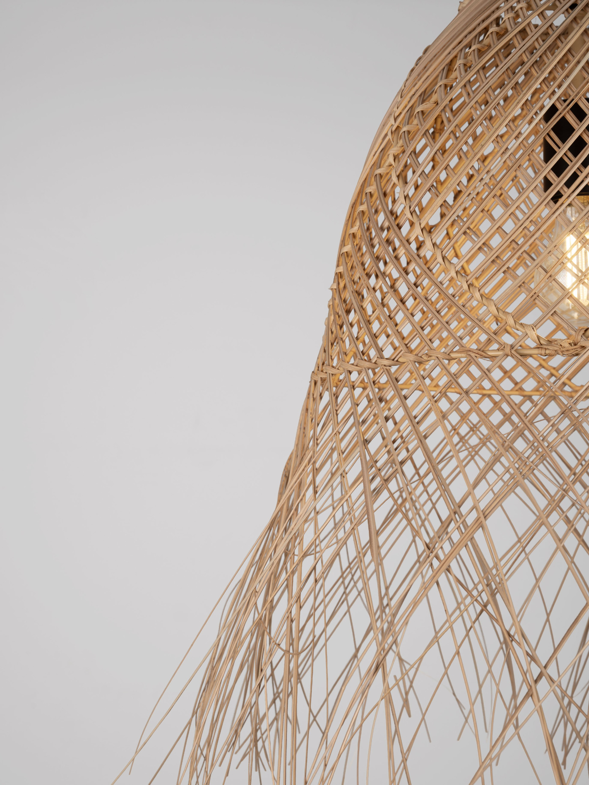 GRES | H 150 D 50 cm | 12 W | IP20 | Beige | Wicker