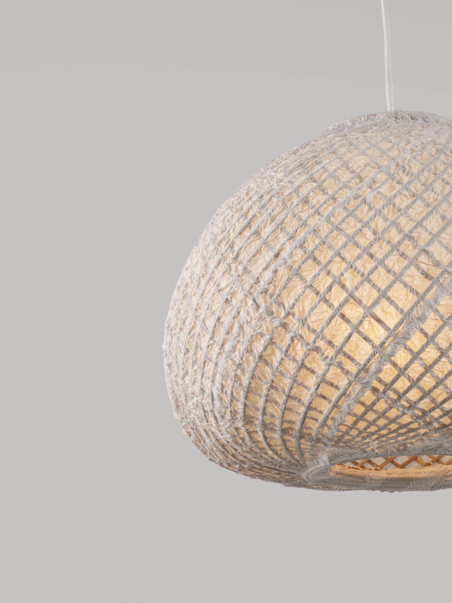 TALO | H 150 D 40 cm | 12 W | IP20 | Λευκό | Χαρτί/Μπαμπού