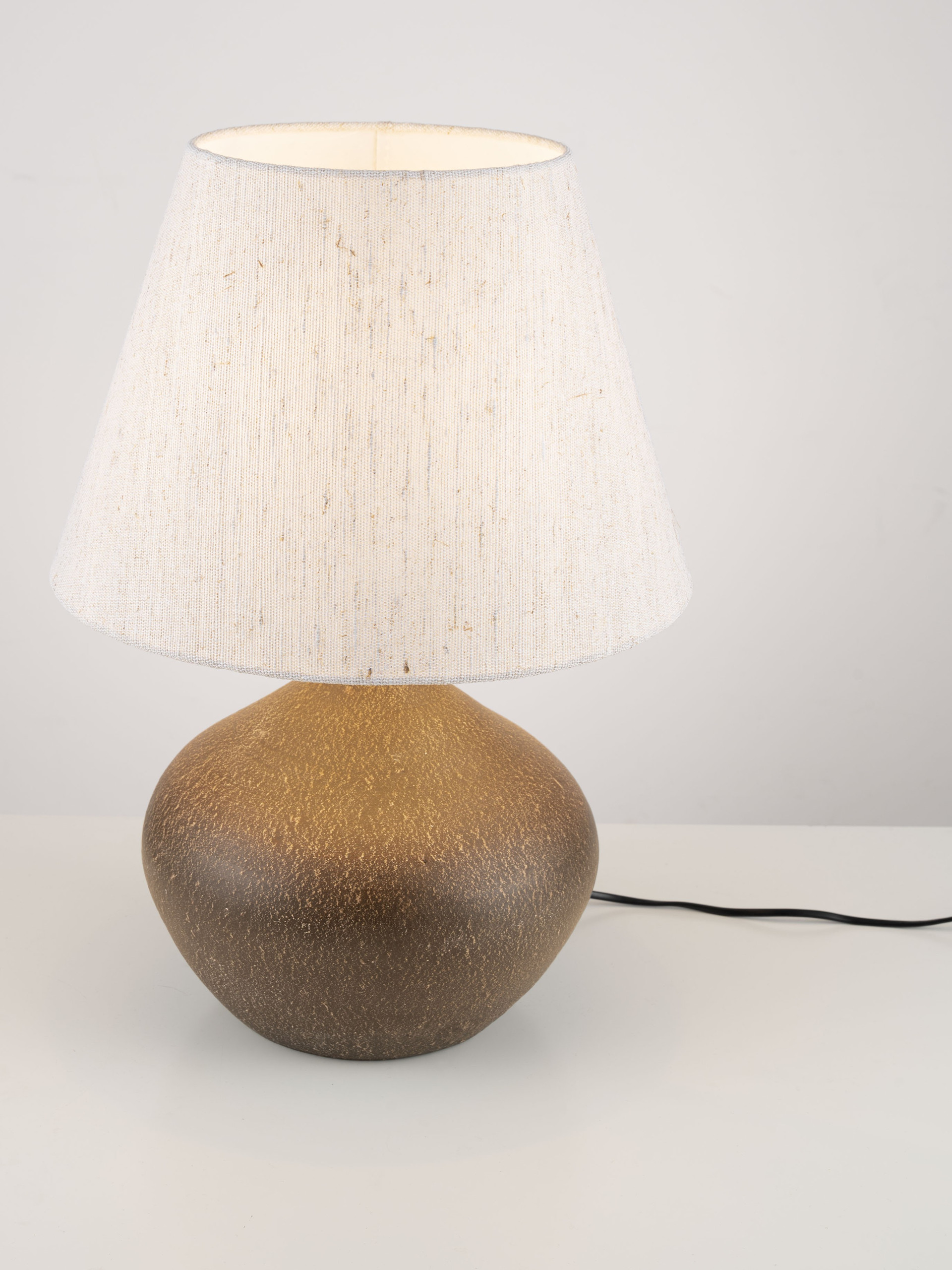 MARCIL | H 50 D 35 cm | 12 W | IP20 | Λευκό/Κεχριμπάρι | Κεραμικό/Jute