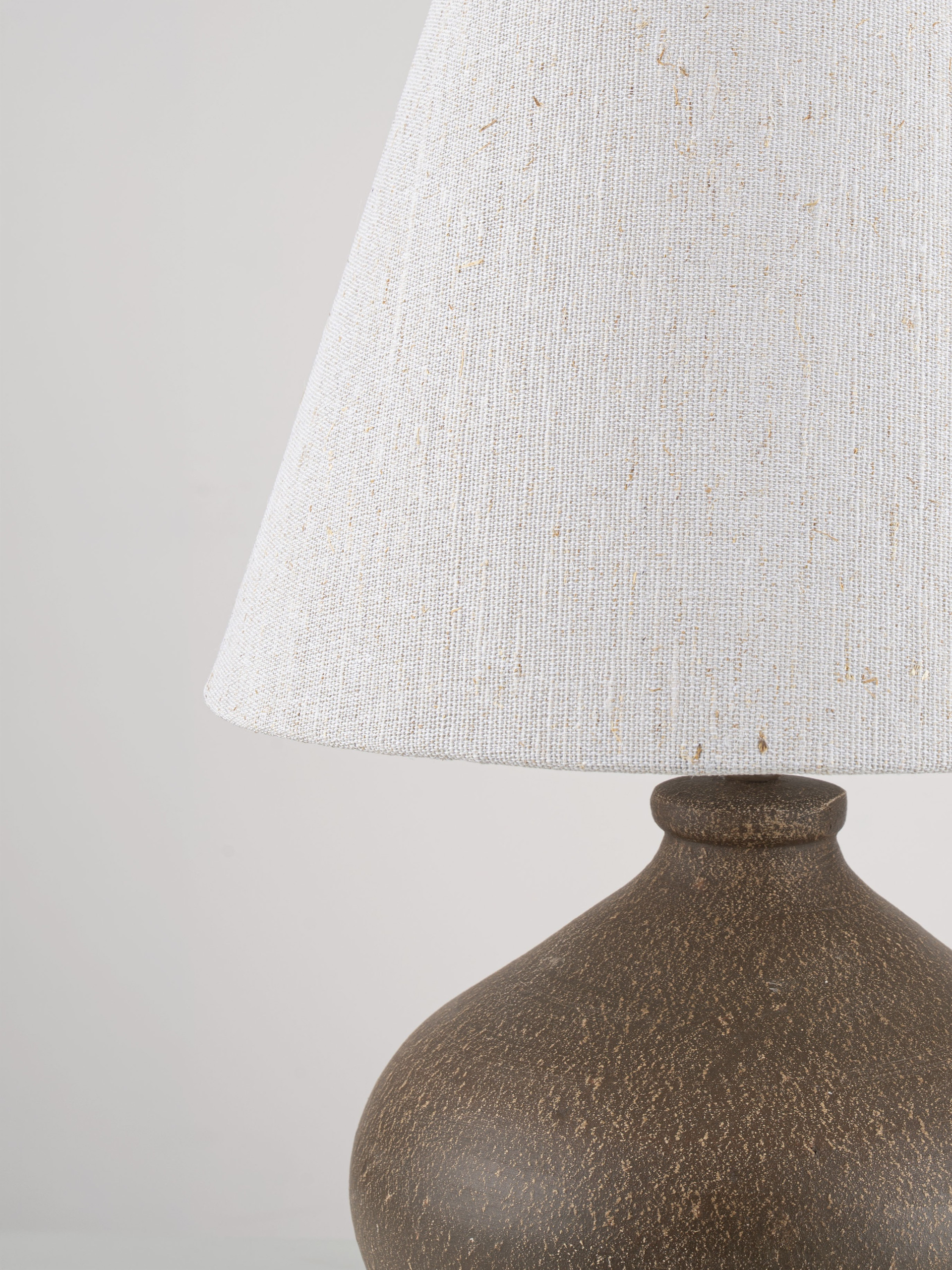 MARCIL | H 50 D 35 cm | 12 W | IP20 | Λευκό/Κεχριμπάρι | Κεραμικό/Jute