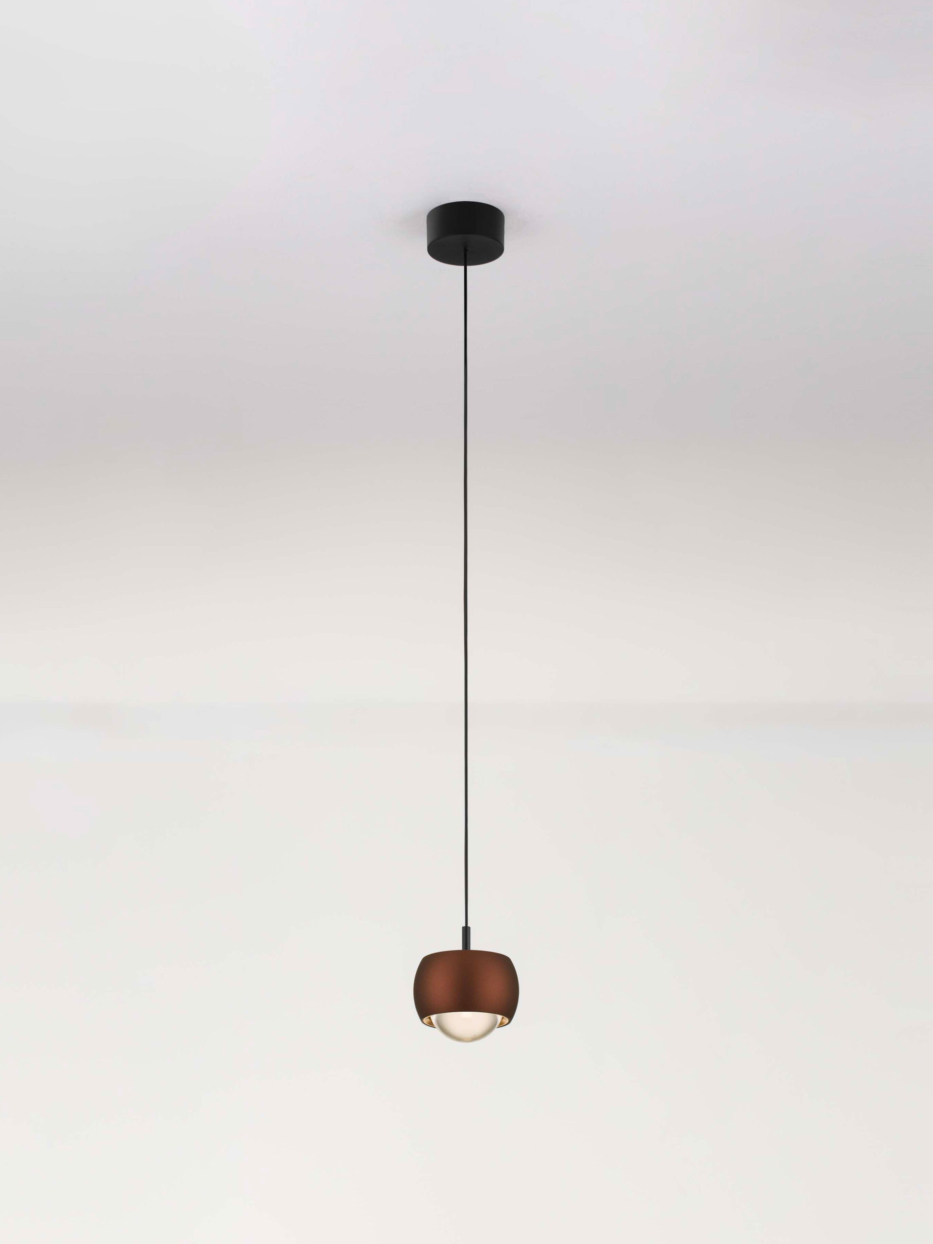 CONGA | H 140 D 9.6 cm | 13 W | 3000 K | 922 lm | IP20 | Coffee | Aluminum/Acrylic
