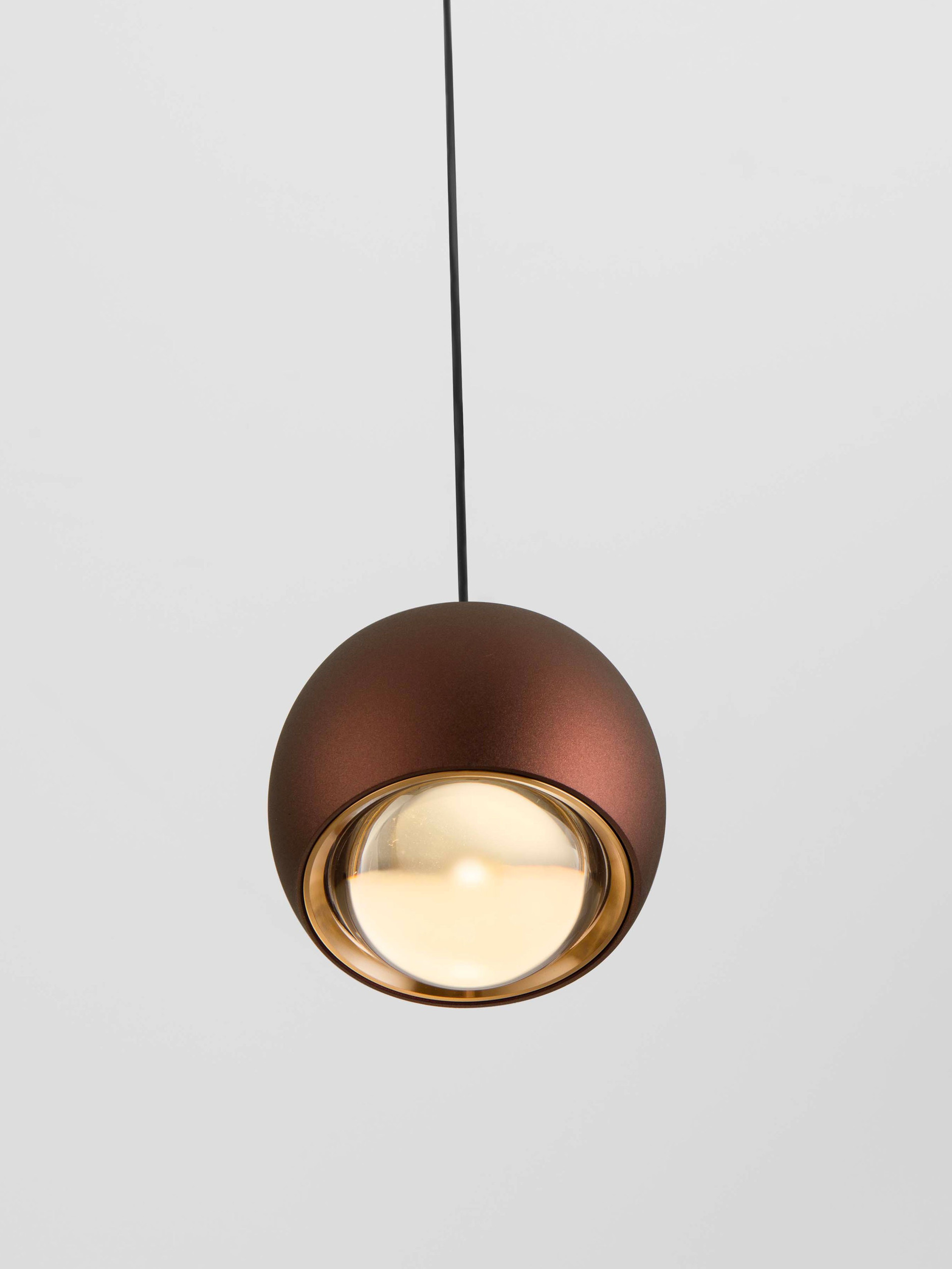 CONGA | H 140 D 9.6 cm | 13 W | 3000 K | 922 lm | IP20 | Coffee | Aluminum/Acrylic