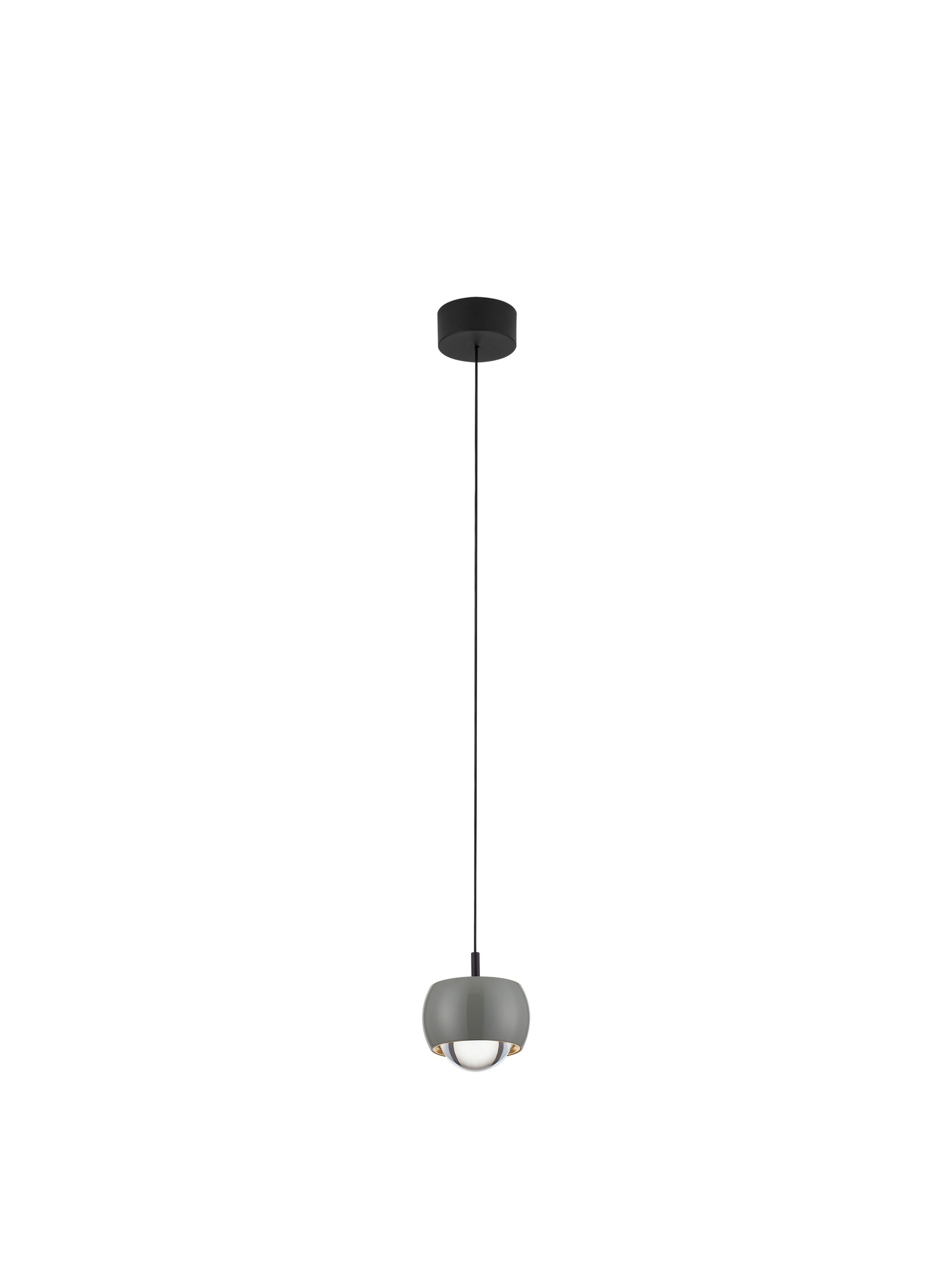 CONGA | H 140 D 9.6 cm | 13 W | 3000 K | 922 lm | IP20 | Gray | Aluminum/Acrylic