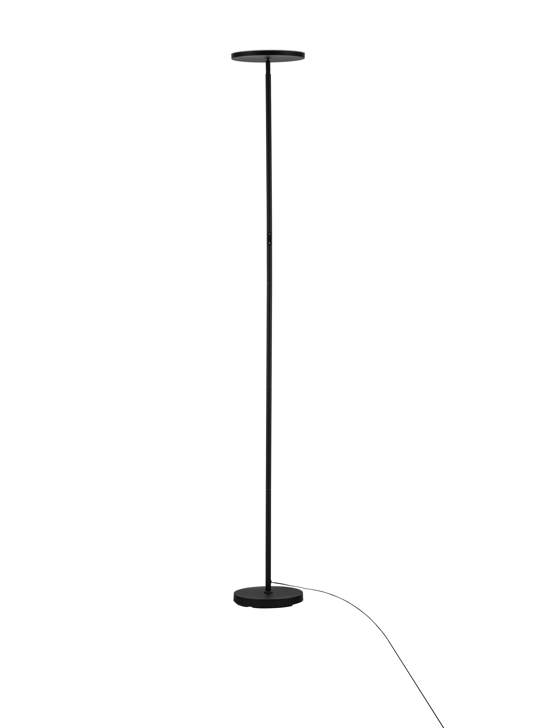 SINKRO | H 181 D 25 cm | 30 W | 3000 K | 2270 lm | IP20 | Nero | Acciaio/Acrilico