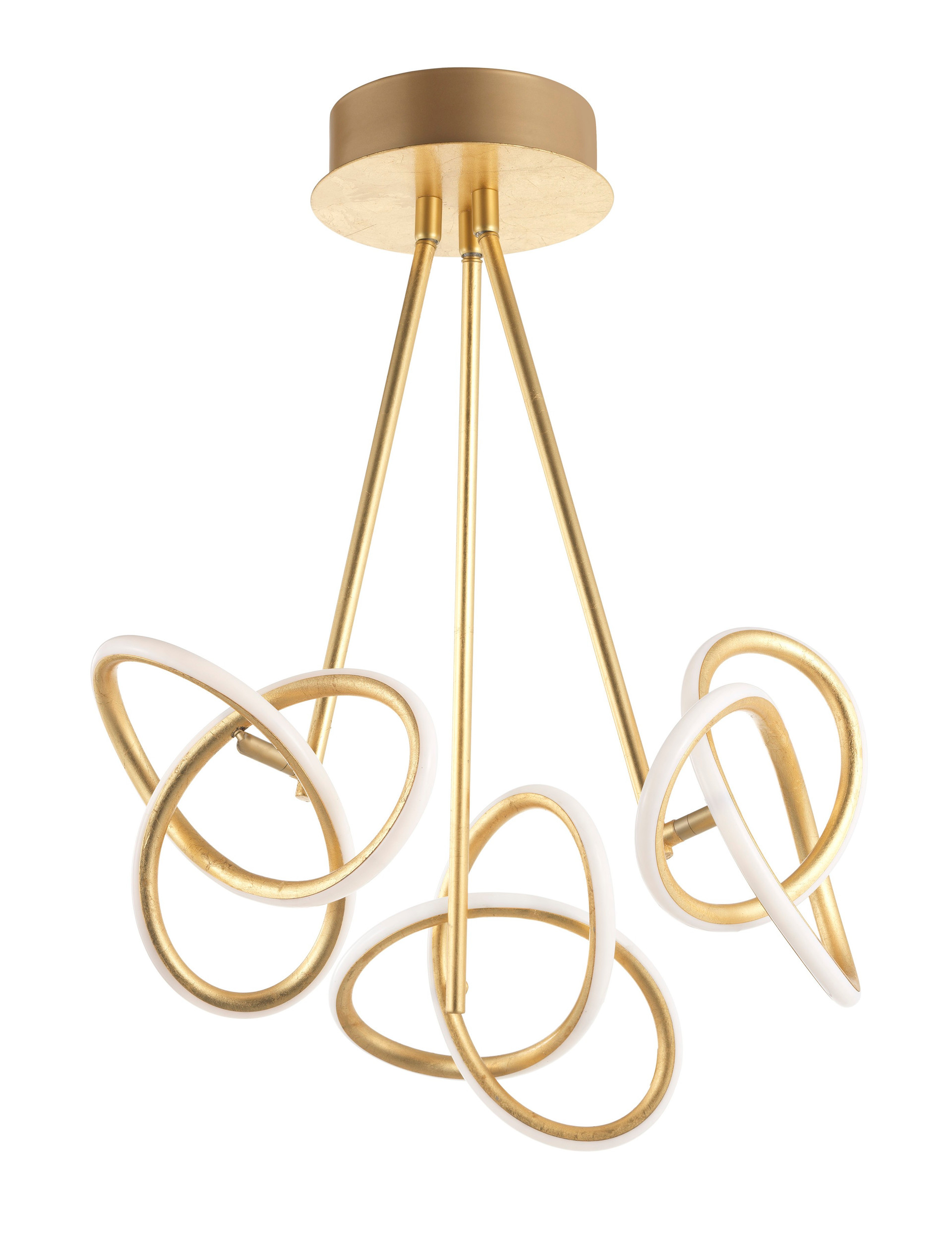 ARCO | L 60 W 30 H 60 cm | 45 W | 3000 K | 2700 lm | IP20 | Oro | Aluminio/Acrílico