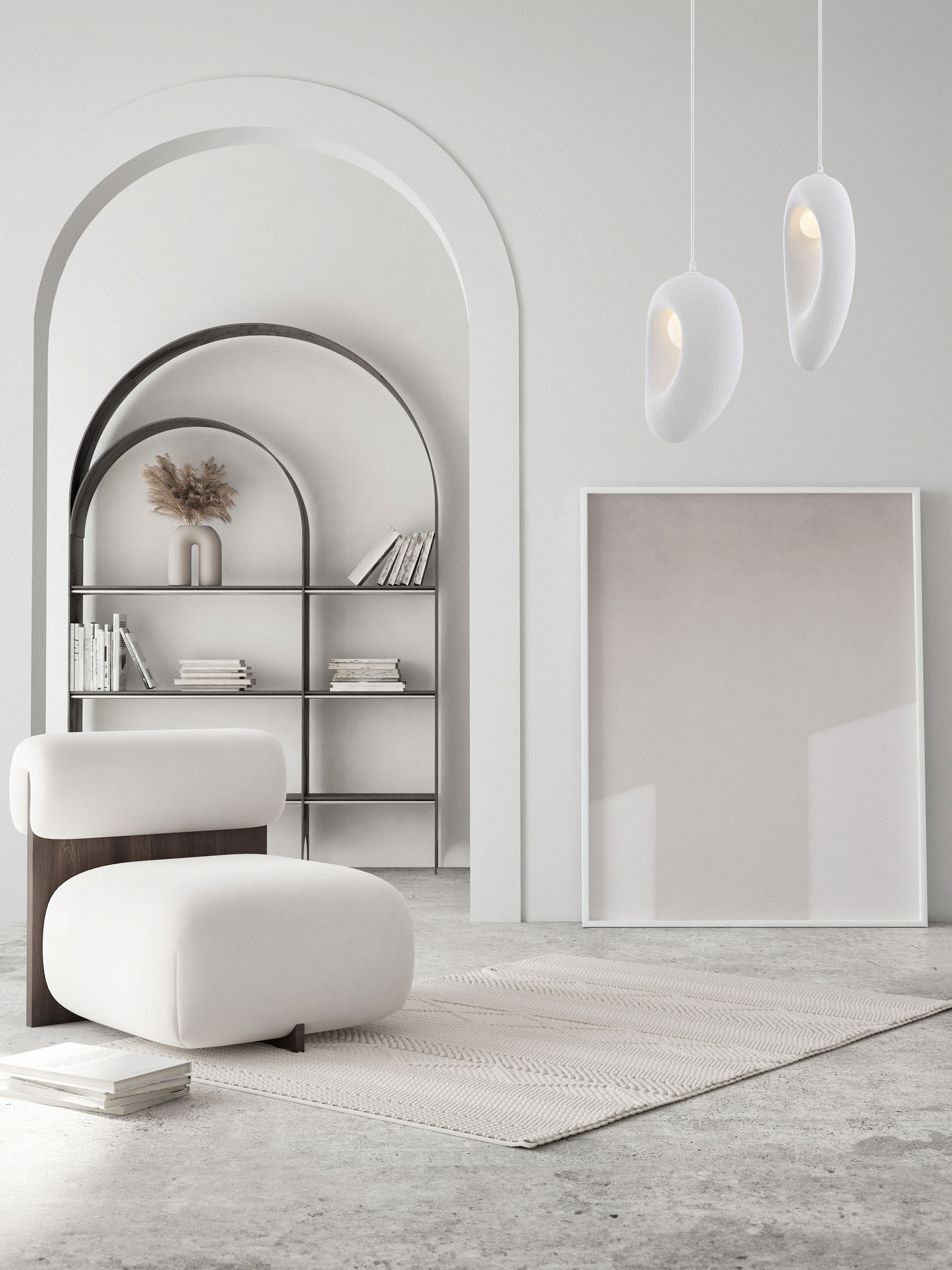 TEMPUS | L 18 W 48 H 250 cm | 5 W | IP20 | White | Resin