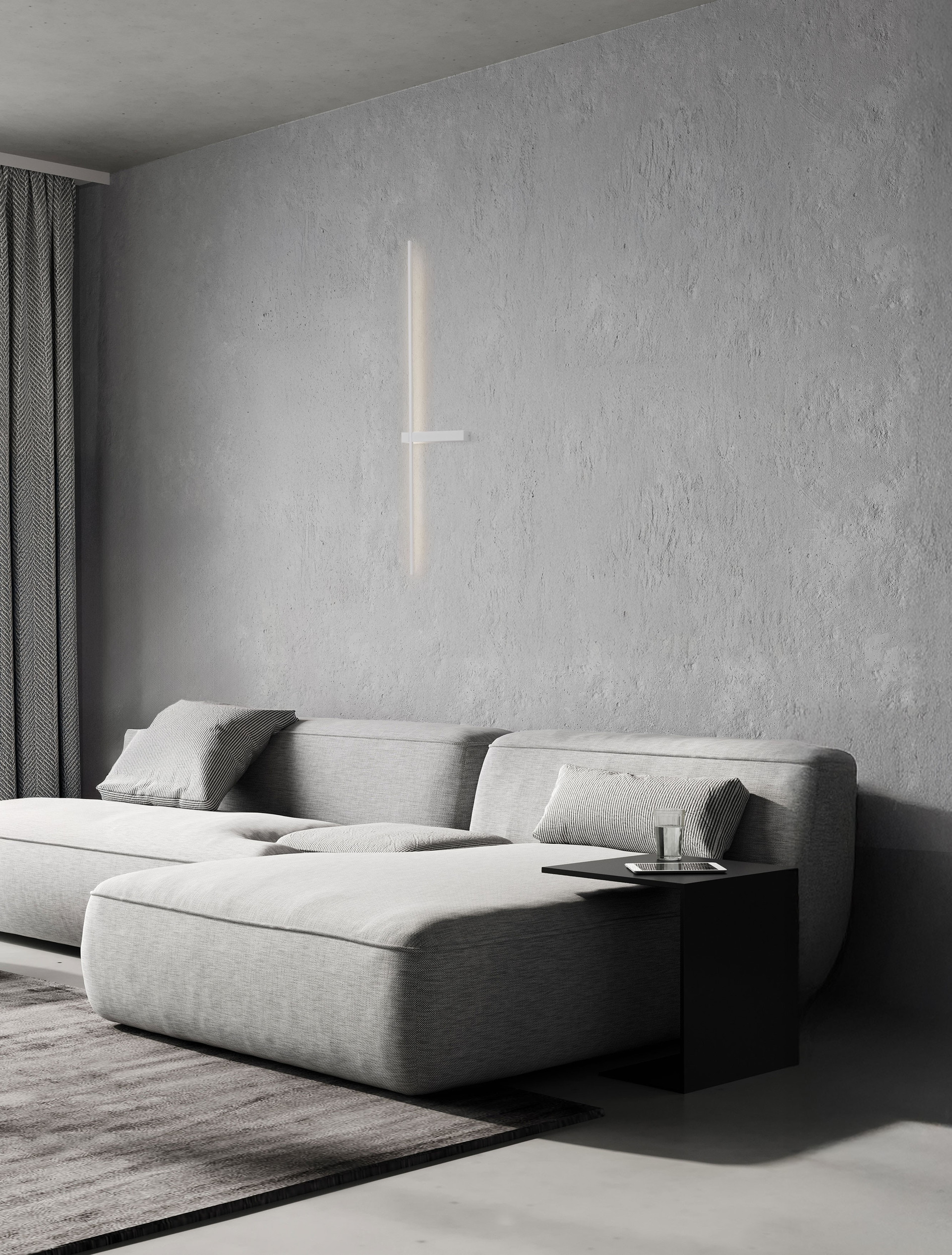 DANESSA | L 22.2 W 4 H 103 cm | 5 W | 3000/2700 K | 374 lm | IP20 | Blanco | Aluminio/Acrílico